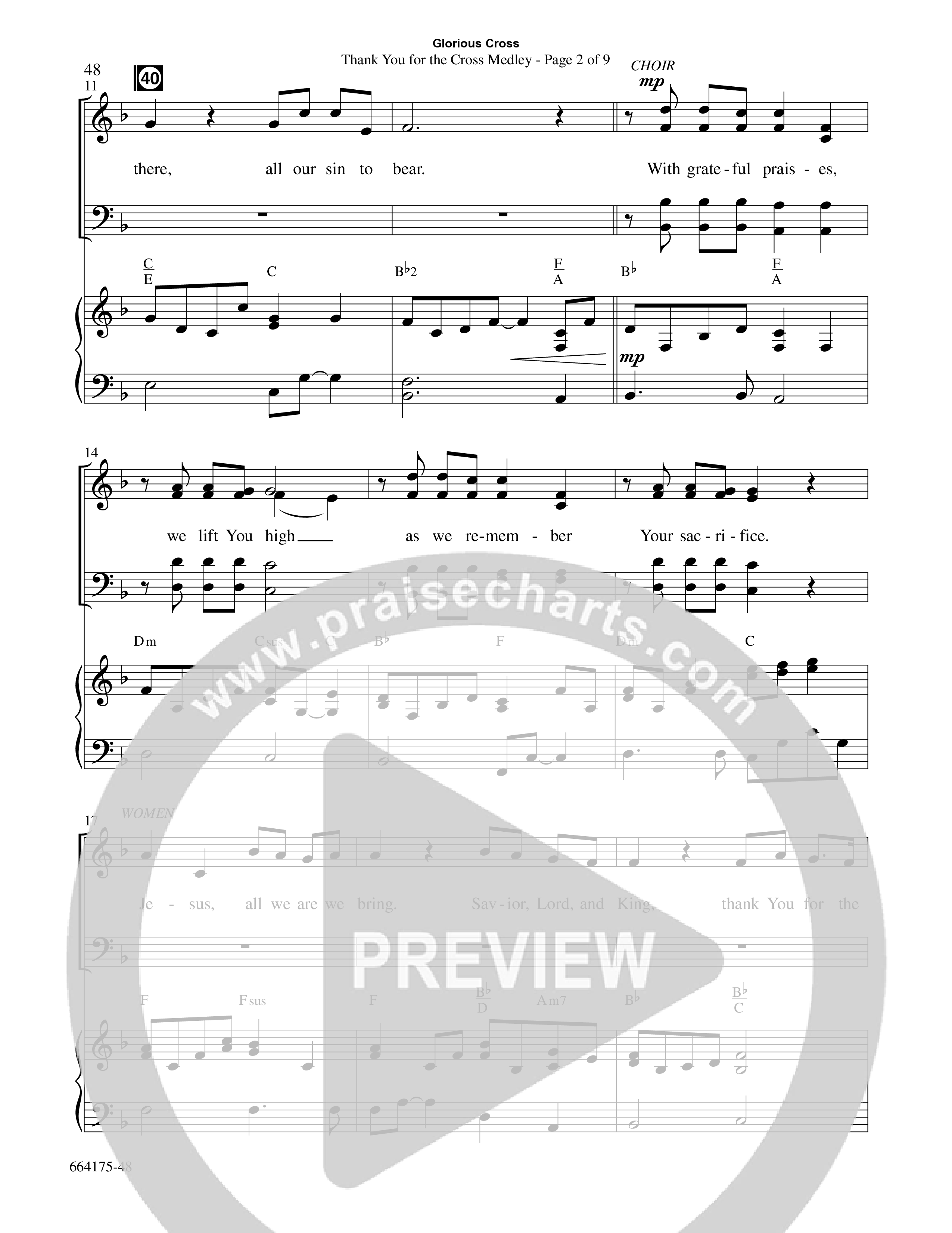 Glorious Cross (8 Song Choral Collection) Song 5 (Piano SATB) (Word Music Choral / Arr. Marty Hamby)