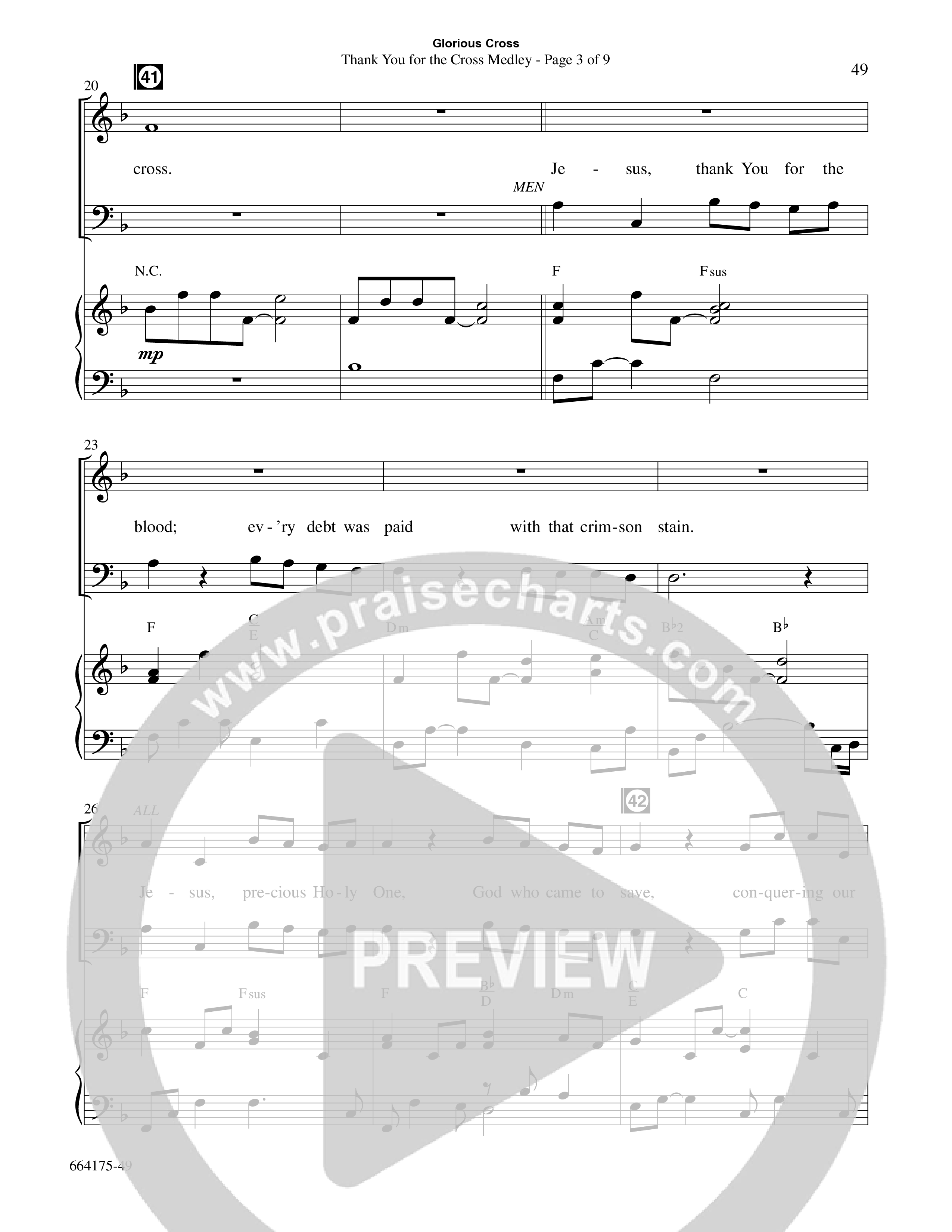 Glorious Cross (8 Song Choral Collection) Song 5 (Piano SATB) (Word Music Choral / Arr. Marty Hamby)