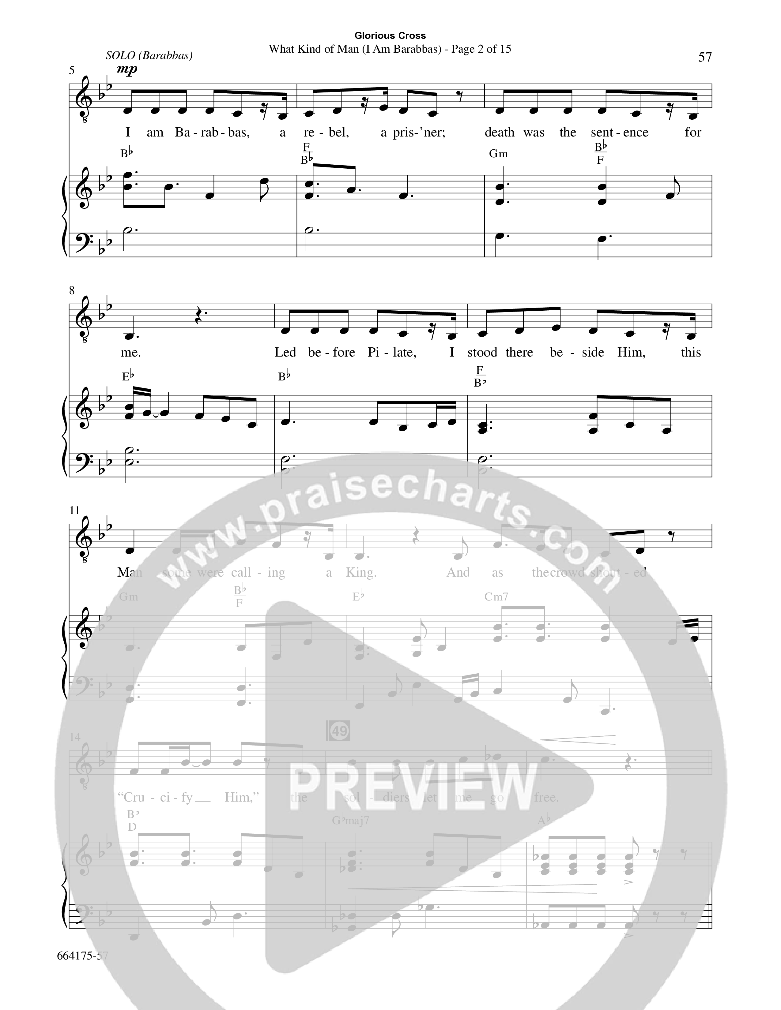 Glorious Cross (8 Song Choral Collection) Song 6 (Piano SATB) (Word Music Choral / Arr. Marty Hamby)