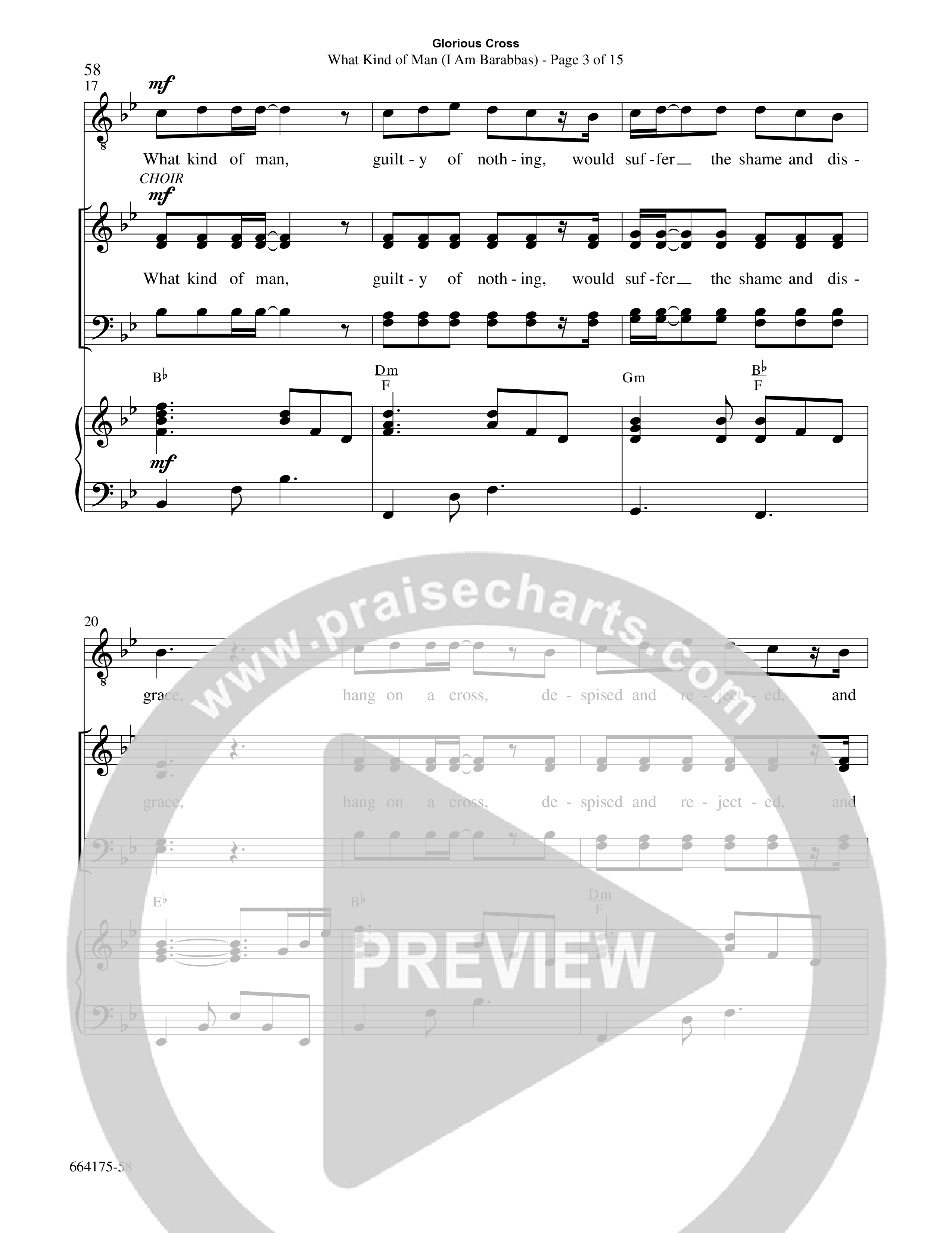 Glorious Cross (8 Song Choral Collection) Song 6 (Piano SATB) (Word Music Choral / Arr. Marty Hamby)