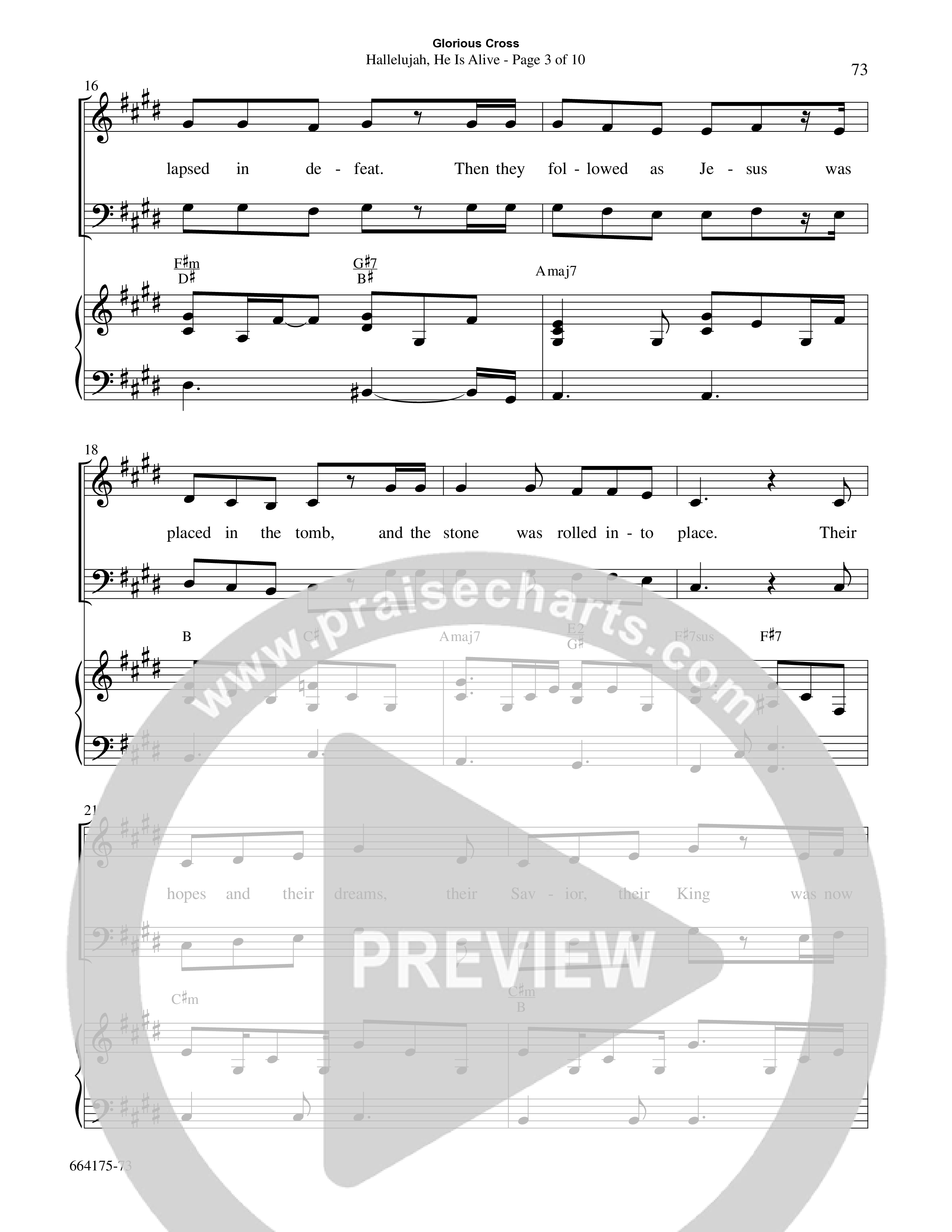 Glorious Cross (8 Song Choral Collection) Song 7 (Piano SATB) (Word Music Choral / Arr. Marty Hamby)