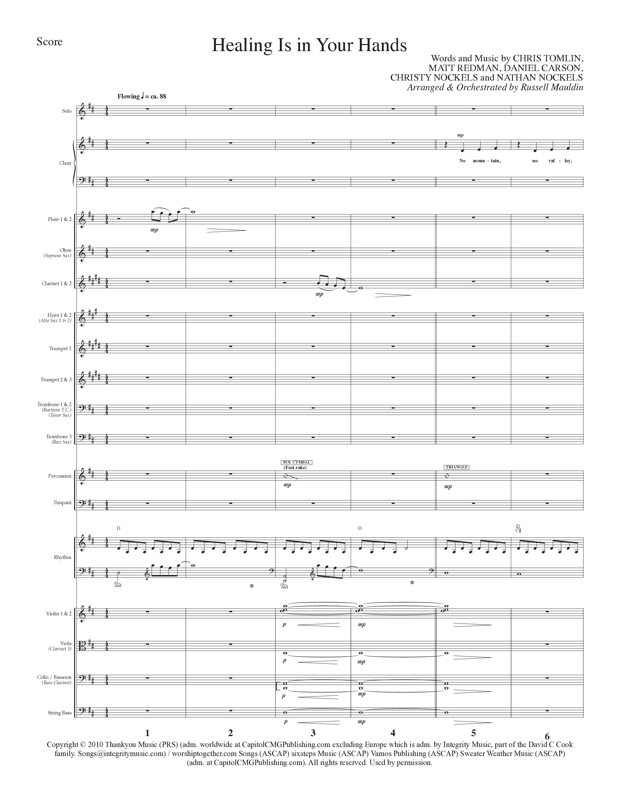 Top Anthem Collection (15 Song Choral Collection) Song 10 (Orchestration) (Lillenas Choral)