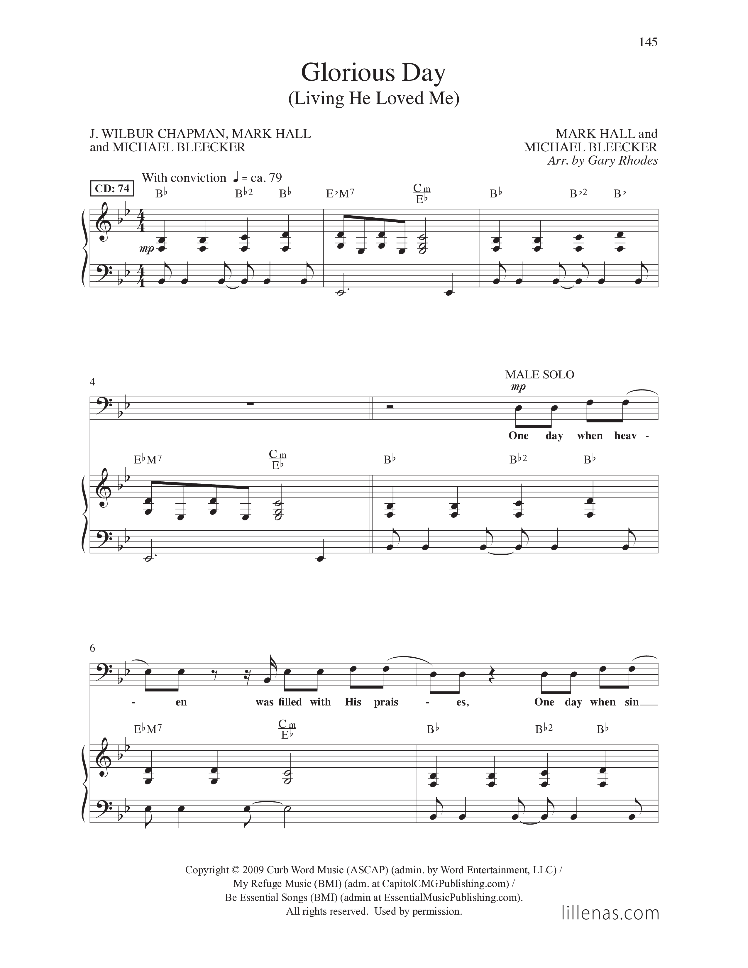 Top Anthem Collection (15 Song Choral Collection) Song 12 (Piano SATB) (Lillenas Choral)