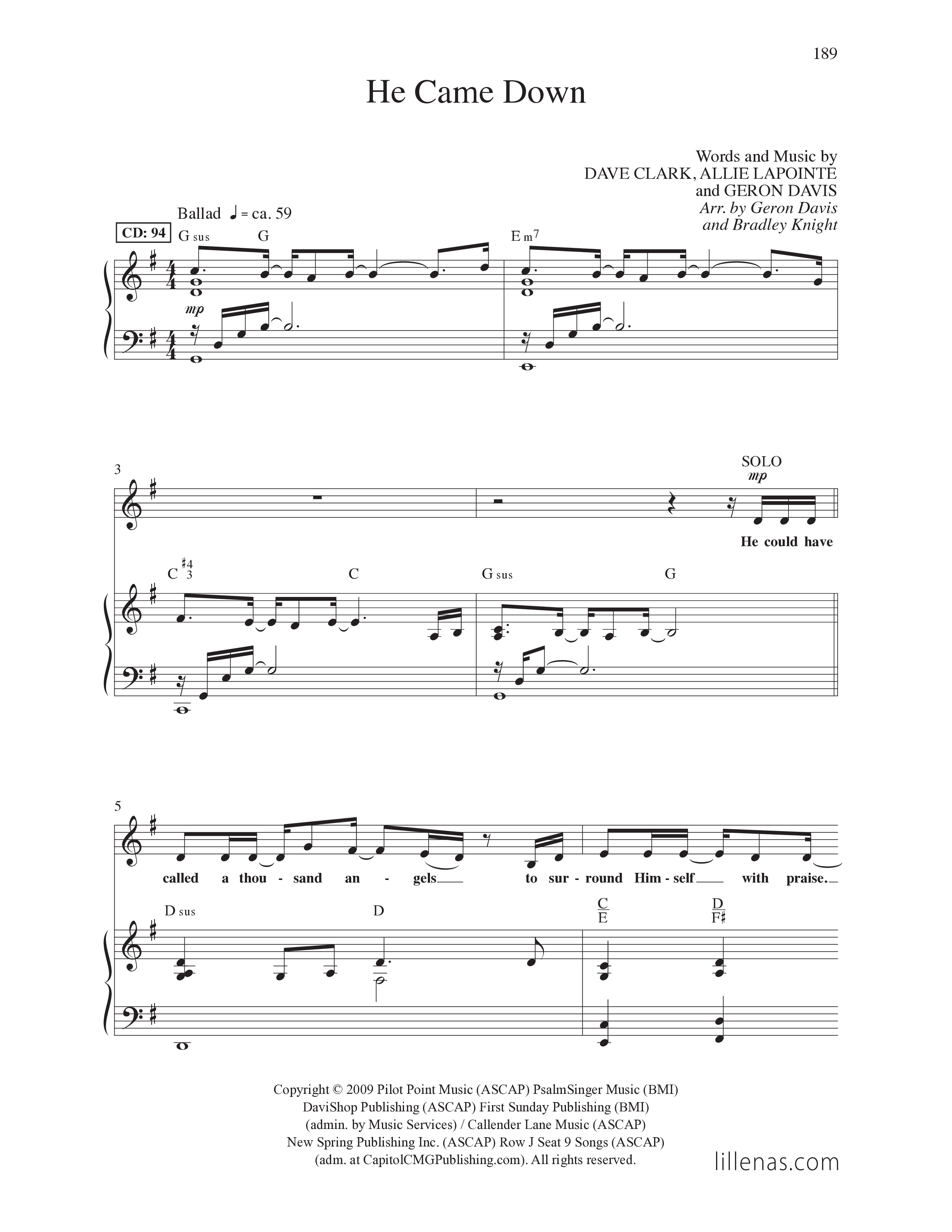 Top Anthem Collection (15 Song Choral Collection) Song 15 (Piano SATB) (Lillenas Choral)