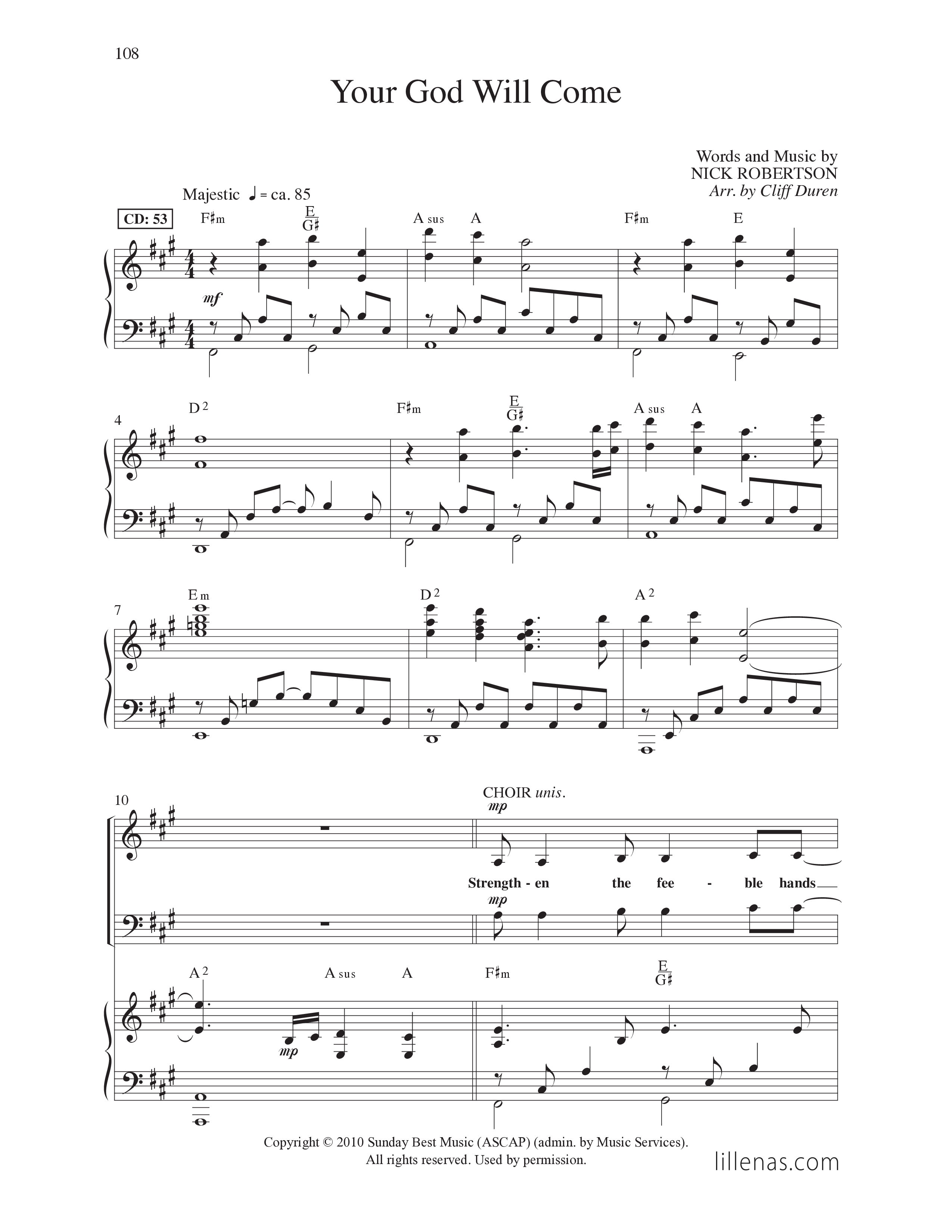 Top Anthem Collection (15 Song Choral Collection) Song 9 (Piano SATB) (Lillenas Choral)