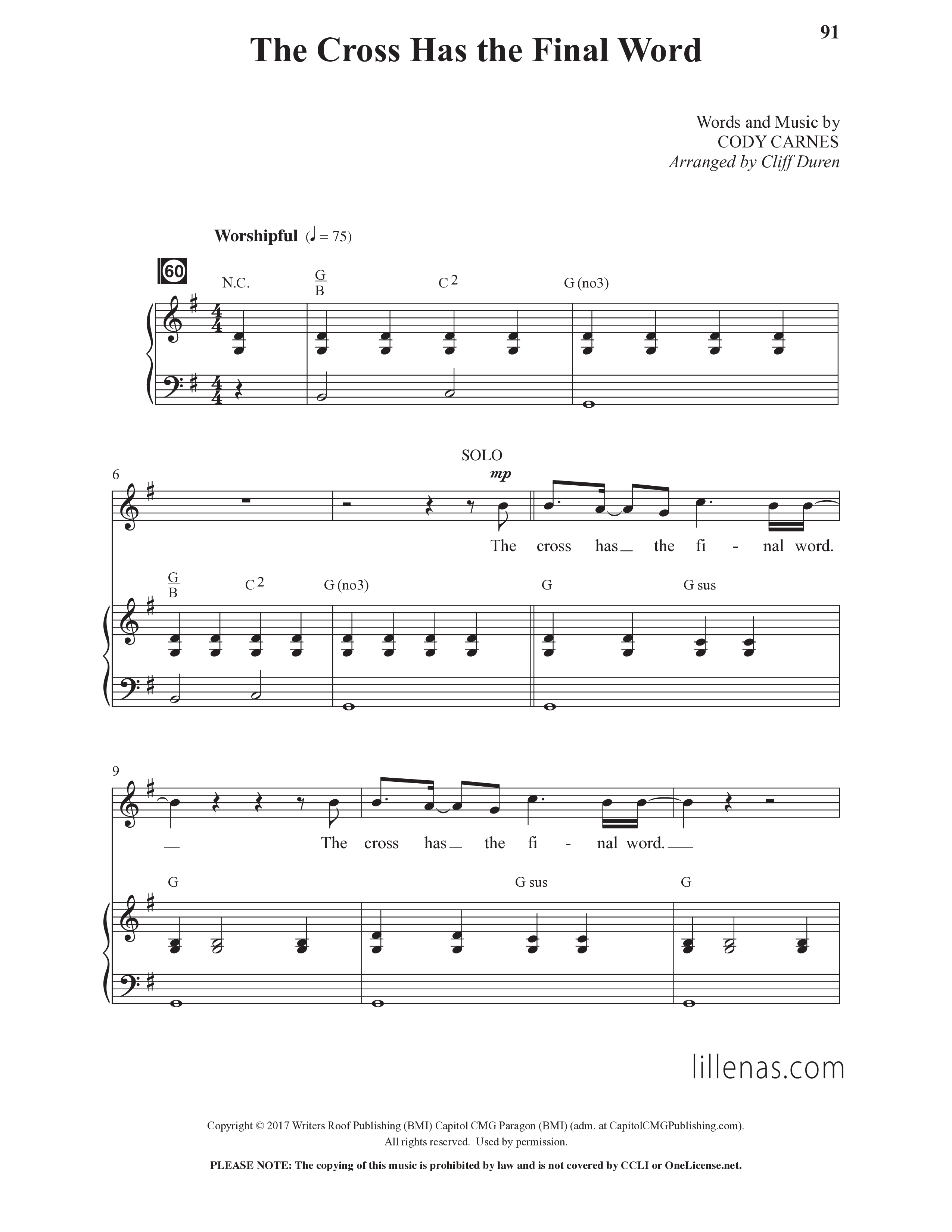 Simple Worship Vol. 1 (10 Song Choral Collection) Song 10 (Piano SATB) (Lillenas Choral / Arr. Cliff Duren / Arr. Christopher Phillips / Arr. Nick Robertson / Arr. Dave Clark)