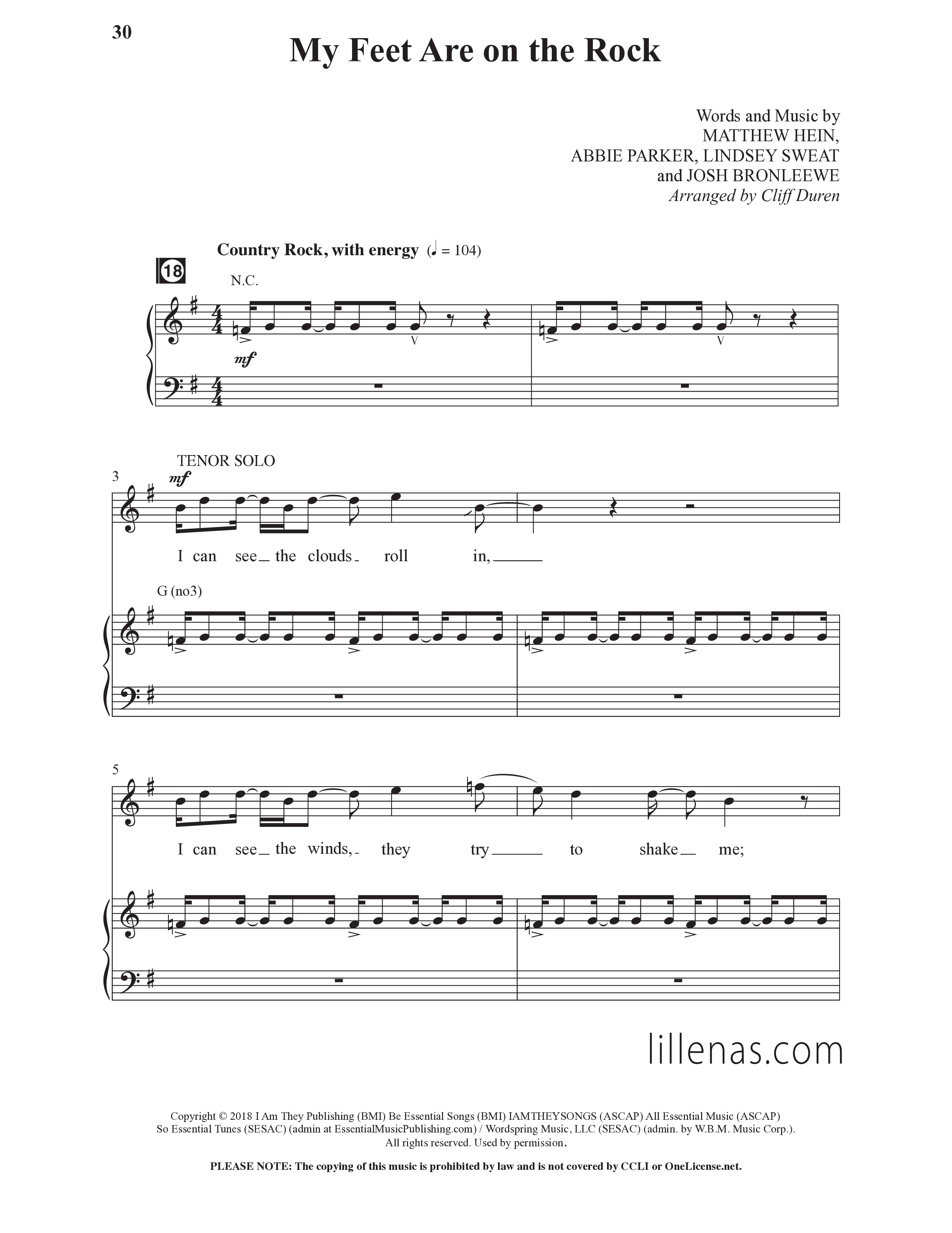 Simple Worship Vol. 1 (10 Song Choral Collection) Song 4 (Piano SATB) (Lillenas Choral / Arr. Cliff Duren / Arr. Christopher Phillips / Arr. Nick Robertson / Arr. Dave Clark)