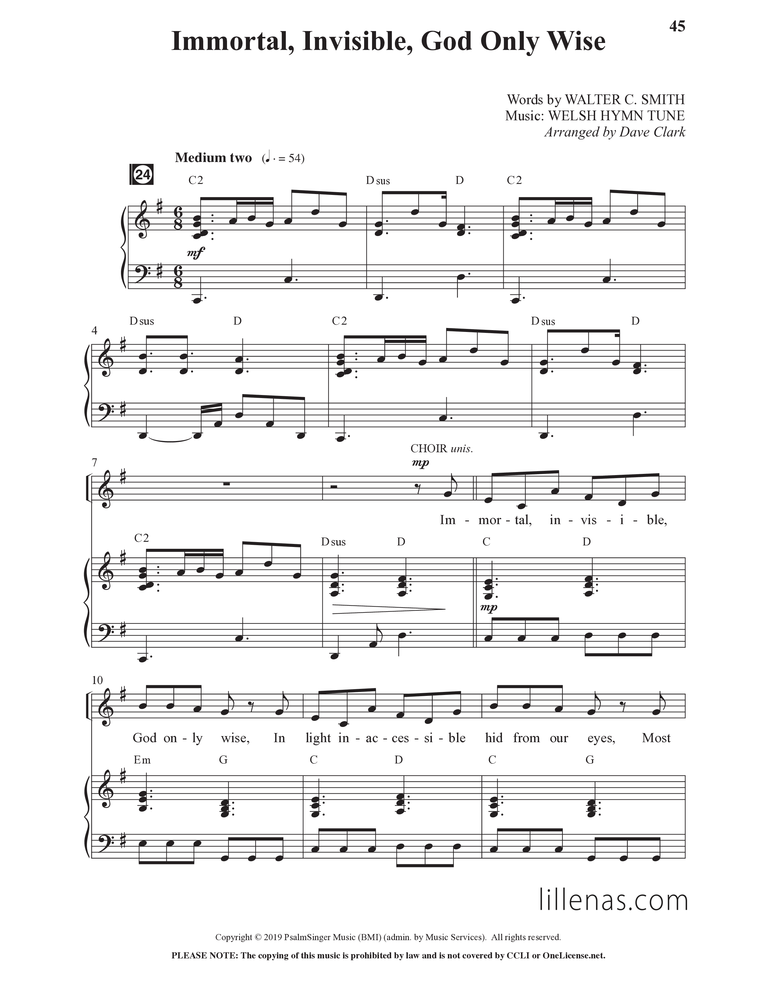 Simple Worship Vol. 1 (10 Song Choral Collection) Song 5 (Piano SATB) (Lillenas Choral / Arr. Cliff Duren / Arr. Christopher Phillips / Arr. Nick Robertson / Arr. Dave Clark)