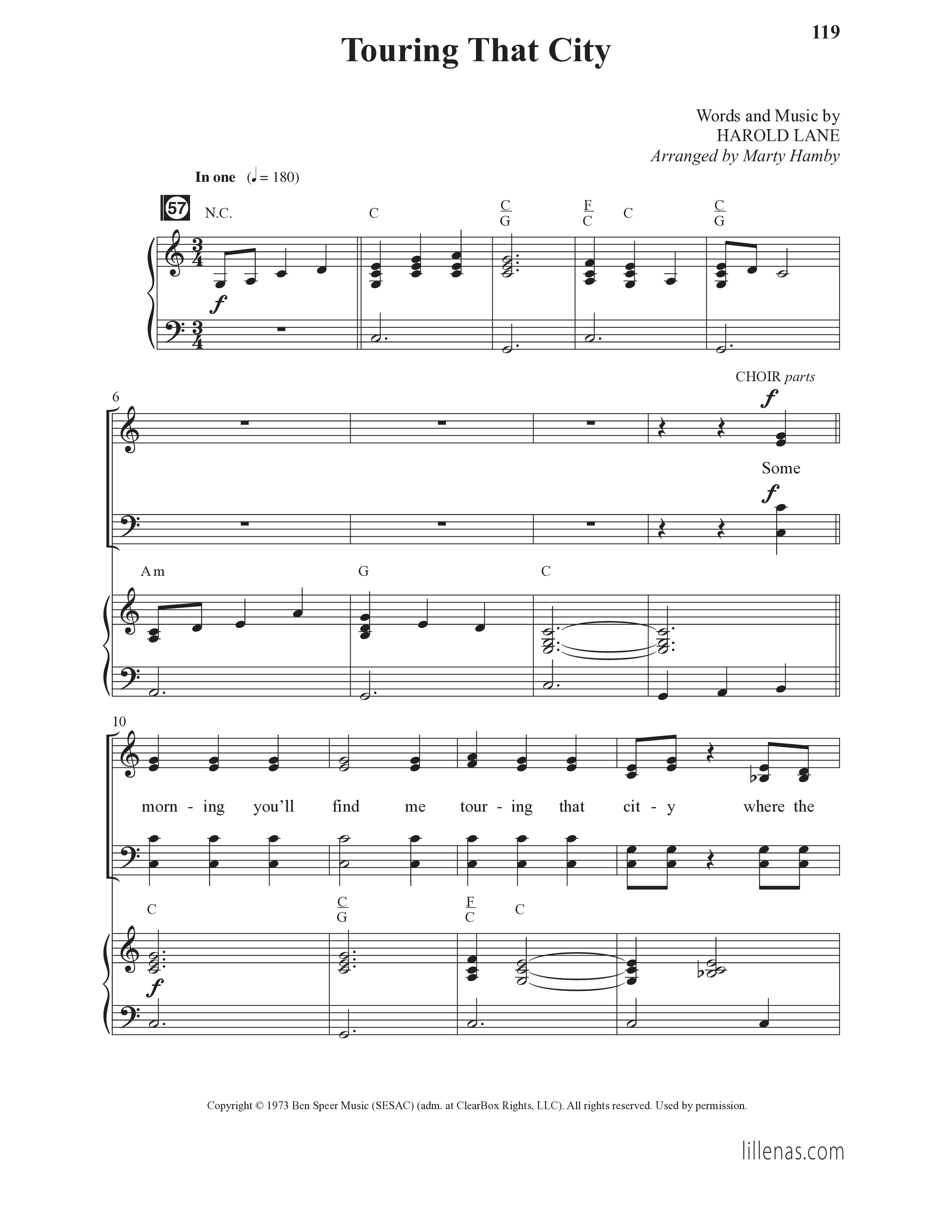 Sunday Southern Favorites Vol. 1 (12 Song Choral Collection) Song 10 (Piano SATB) (Lillenas Choral / Arr. Marty Hamby)
