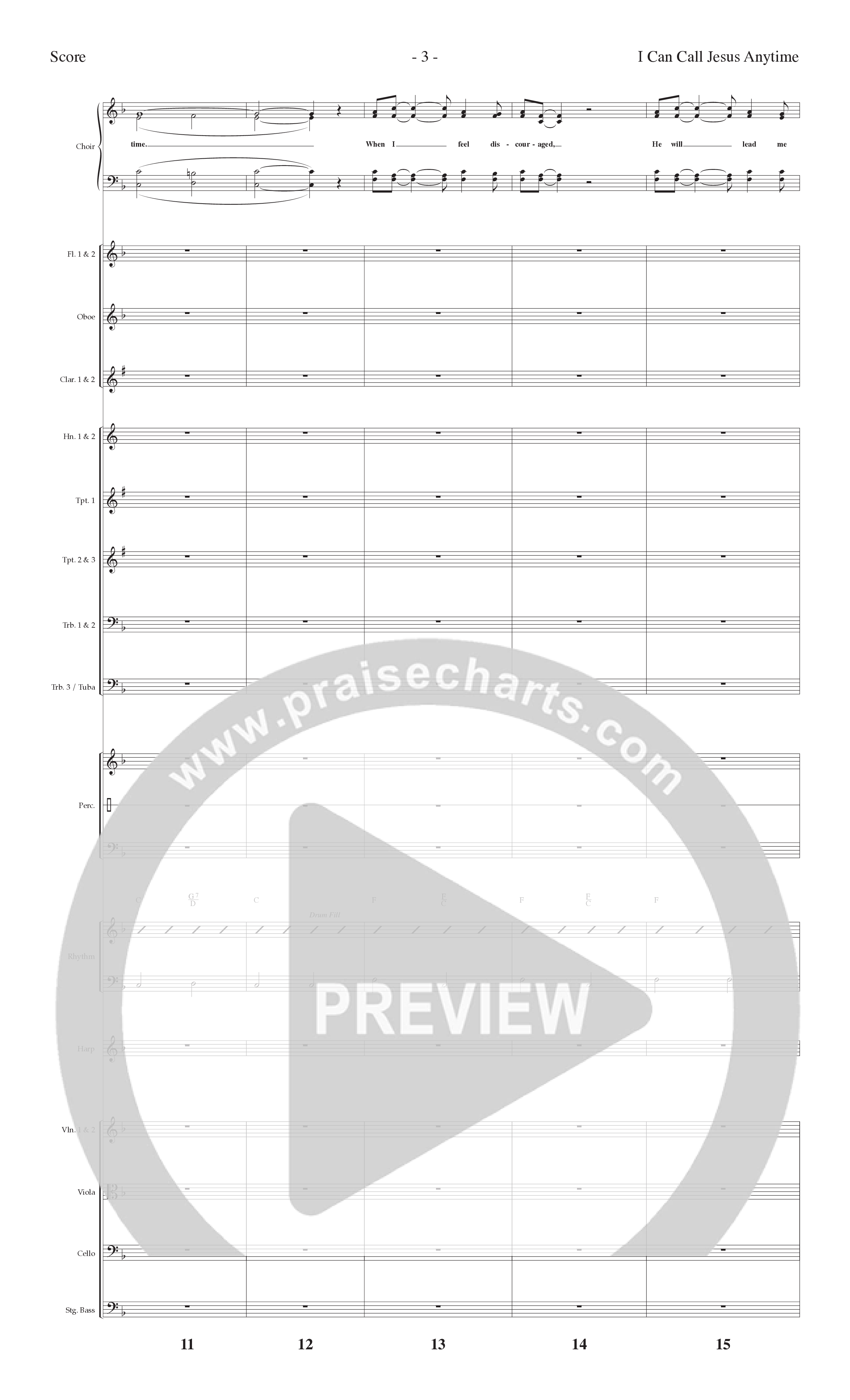 Sunday Southern Favorites Vol. 1 (12 Song Choral Collection) Song 5 (Orchestration) (Lillenas Choral / Arr. Marty Hamby)