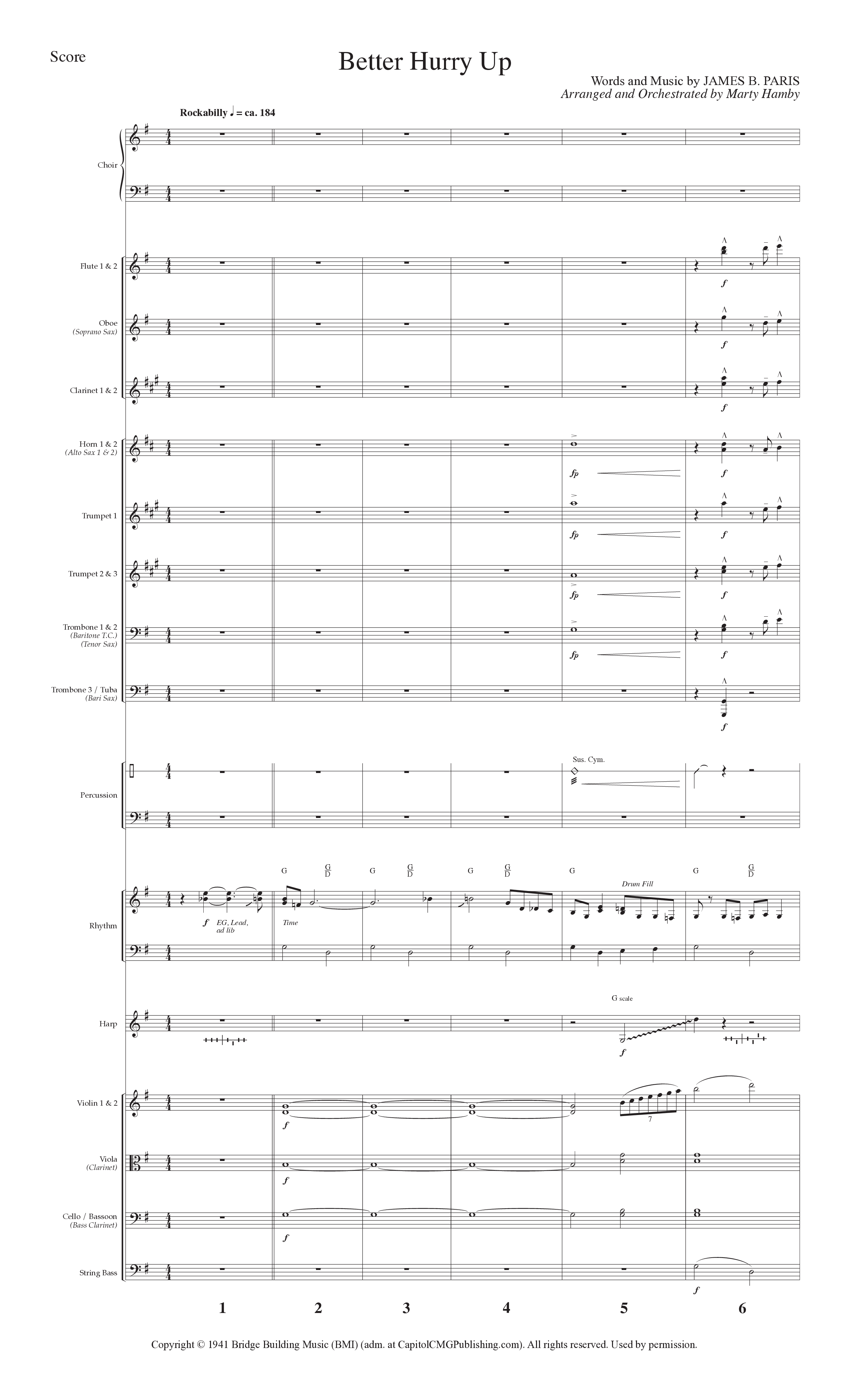 Sunday Southern Favorites Vol. 1 (12 Song Choral Collection) Song 6 (Orchestration) (Lillenas Choral / Arr. Marty Hamby)
