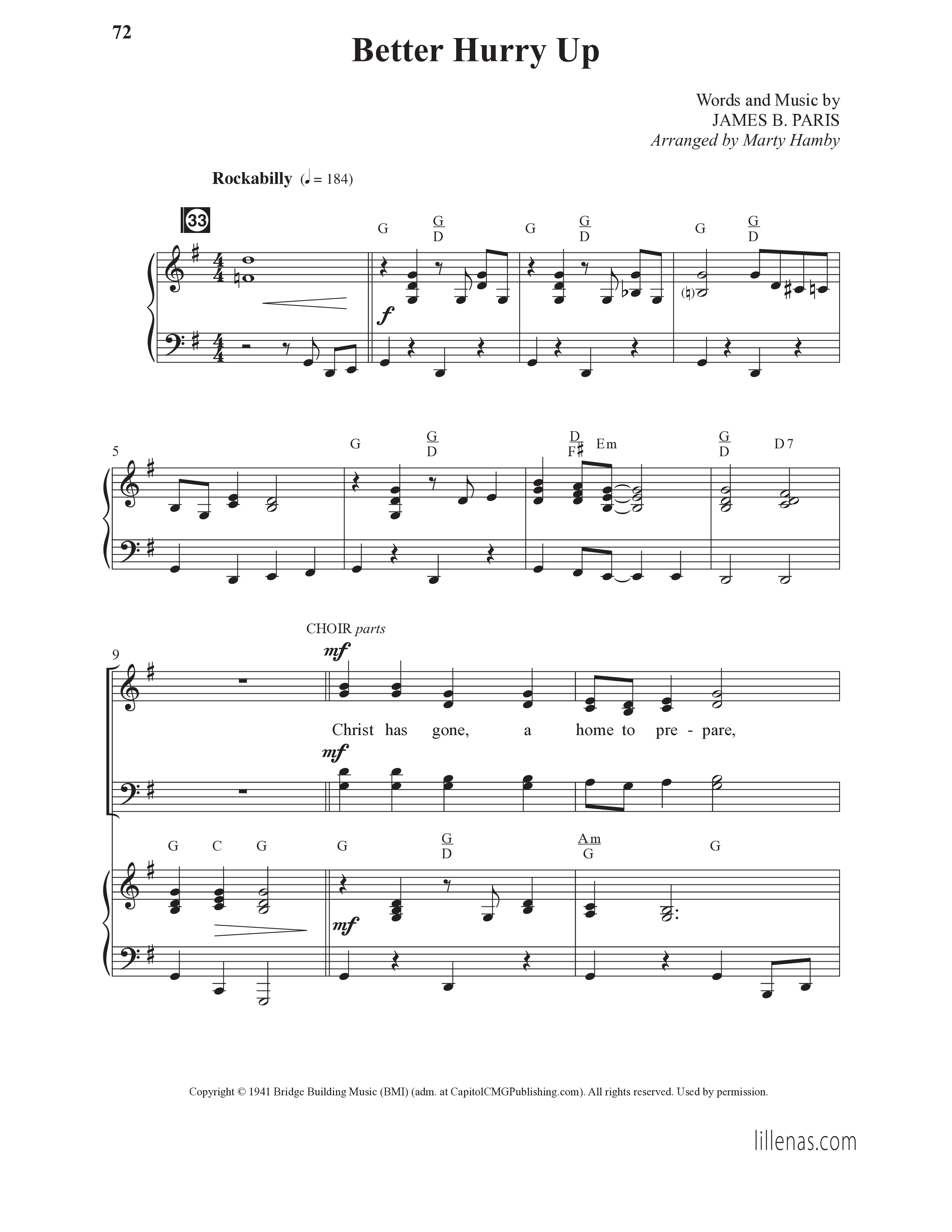 Sunday Southern Favorites Vol. 1 (12 Song Choral Collection) Song 6 (Piano SATB) (Lillenas Choral / Arr. Marty Hamby)