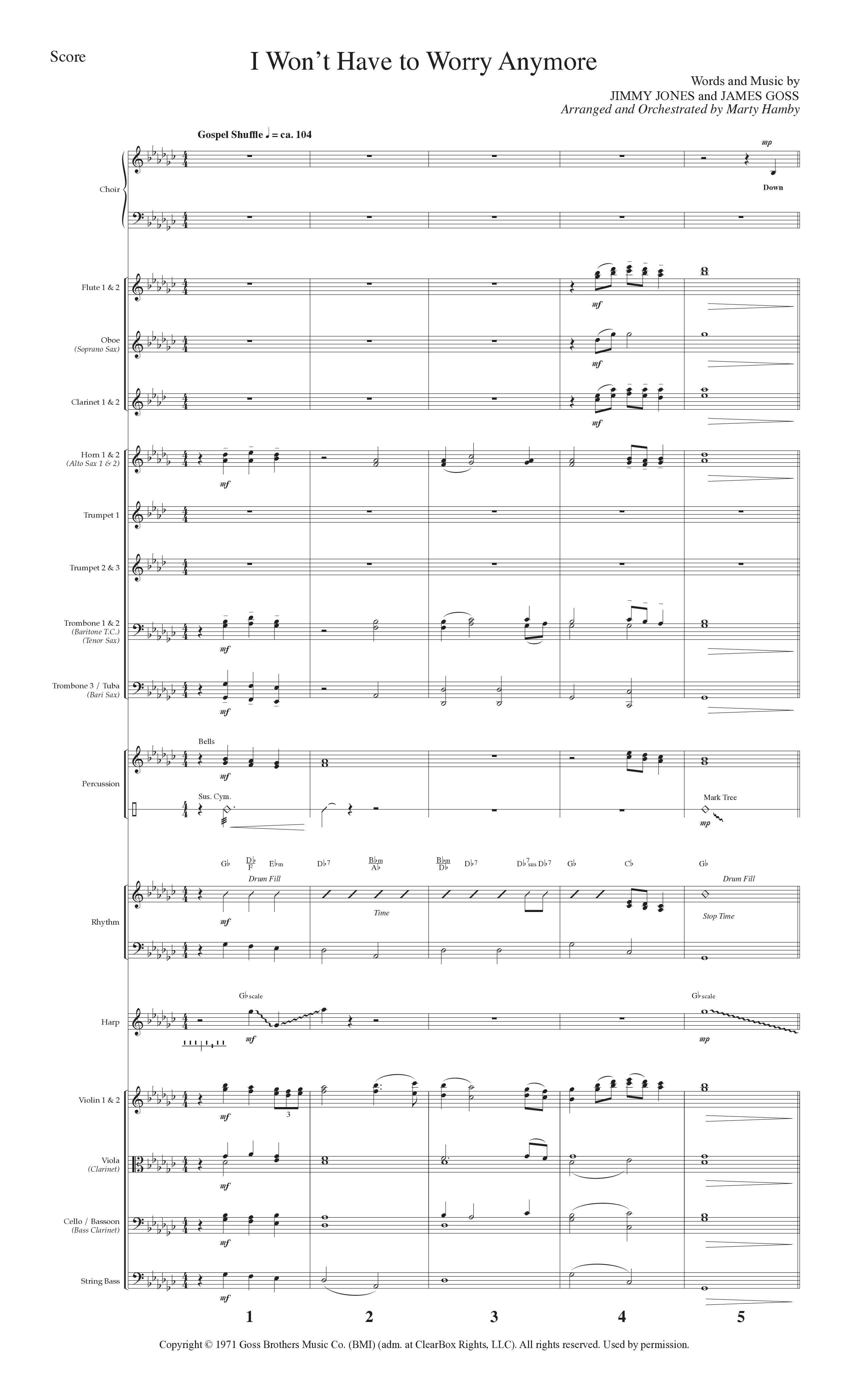 Sunday Southern Favorites Vol. 1 (12 Song Choral Collection) Song 9 (Orchestration) (Lillenas Choral / Arr. Marty Hamby)