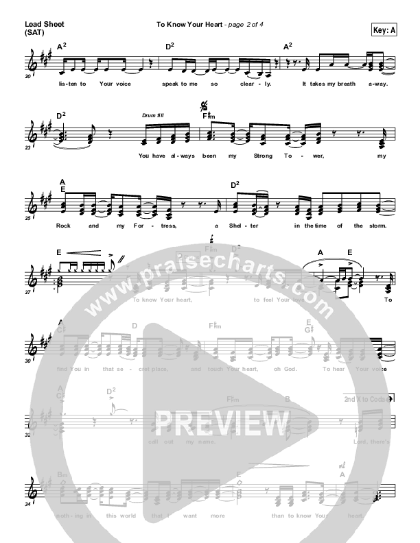 To Know Your Heart Lead (SAT) (Brent Anderson)