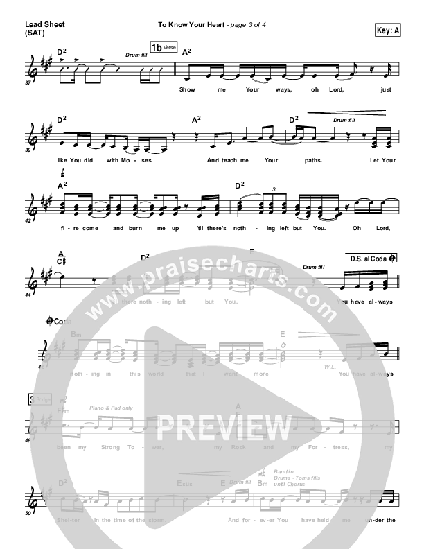 To Know Your Heart Lead (SAT) (Brent Anderson)