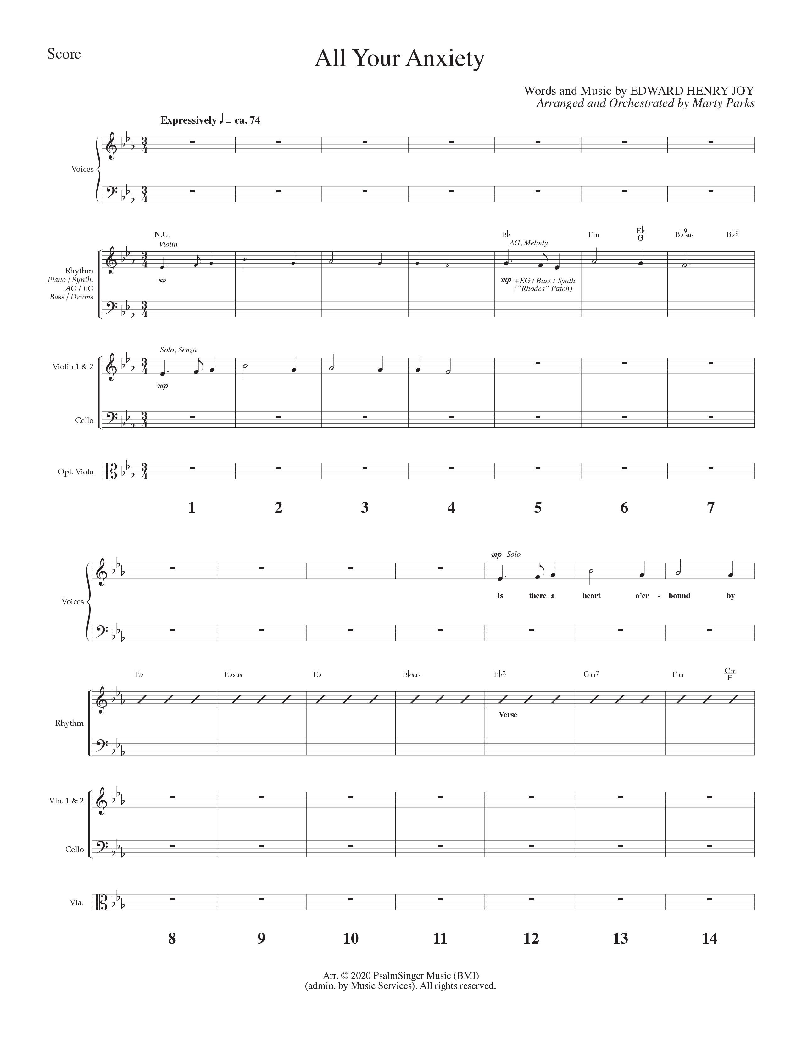 Turn Your Radio On Vol. 2 (12 Song Choral Collection) Song 10 (Orchestration) (Lillenas Choral / Arr. Marty Hamby)