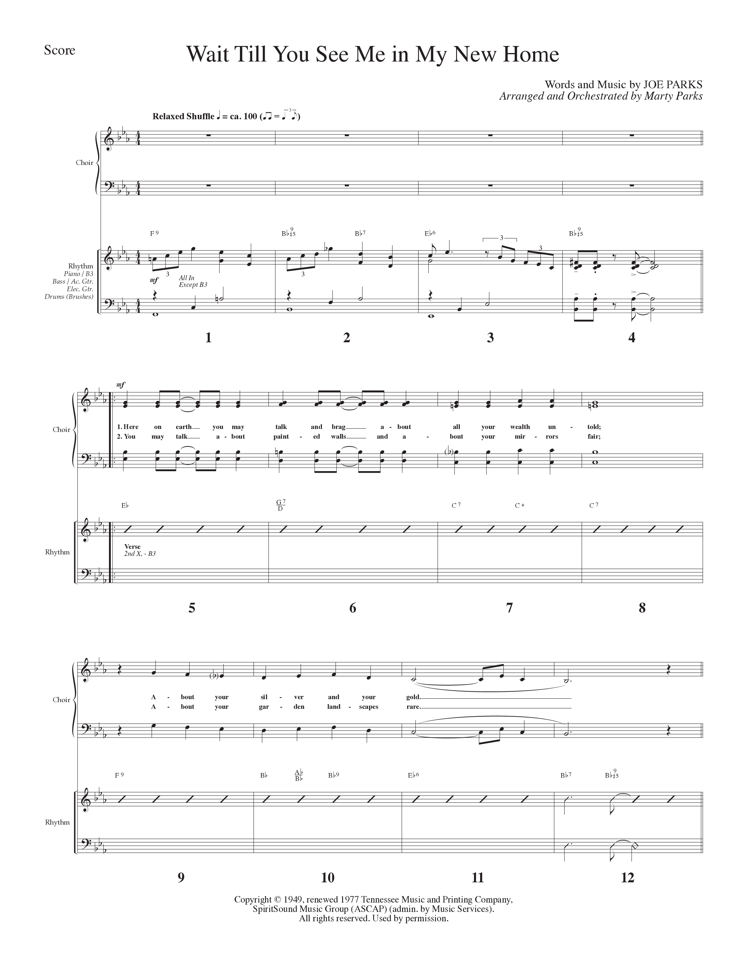 Turn Your Radio On Vol. 2 (12 Song Choral Collection) Song 6 (Orchestration) (Lillenas Choral / Arr. Marty Hamby)