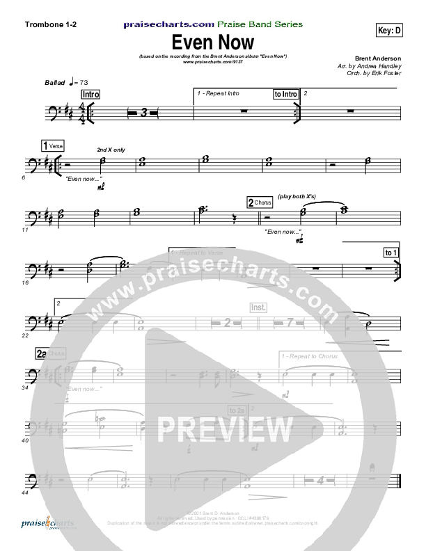Even Now Trombone 1/2 (Brent Anderson)