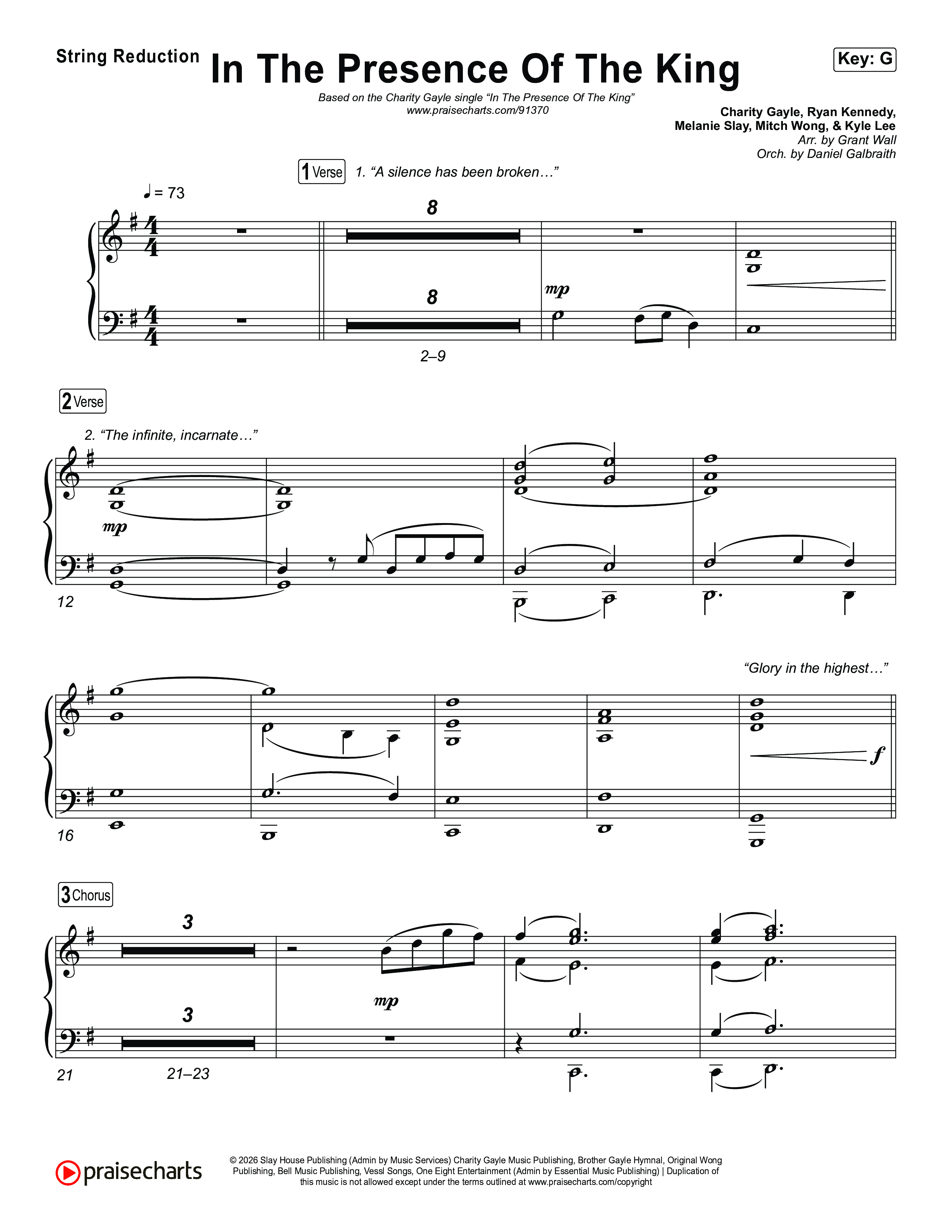 In The Presence Of The King String Reduction (Charity Gayle)