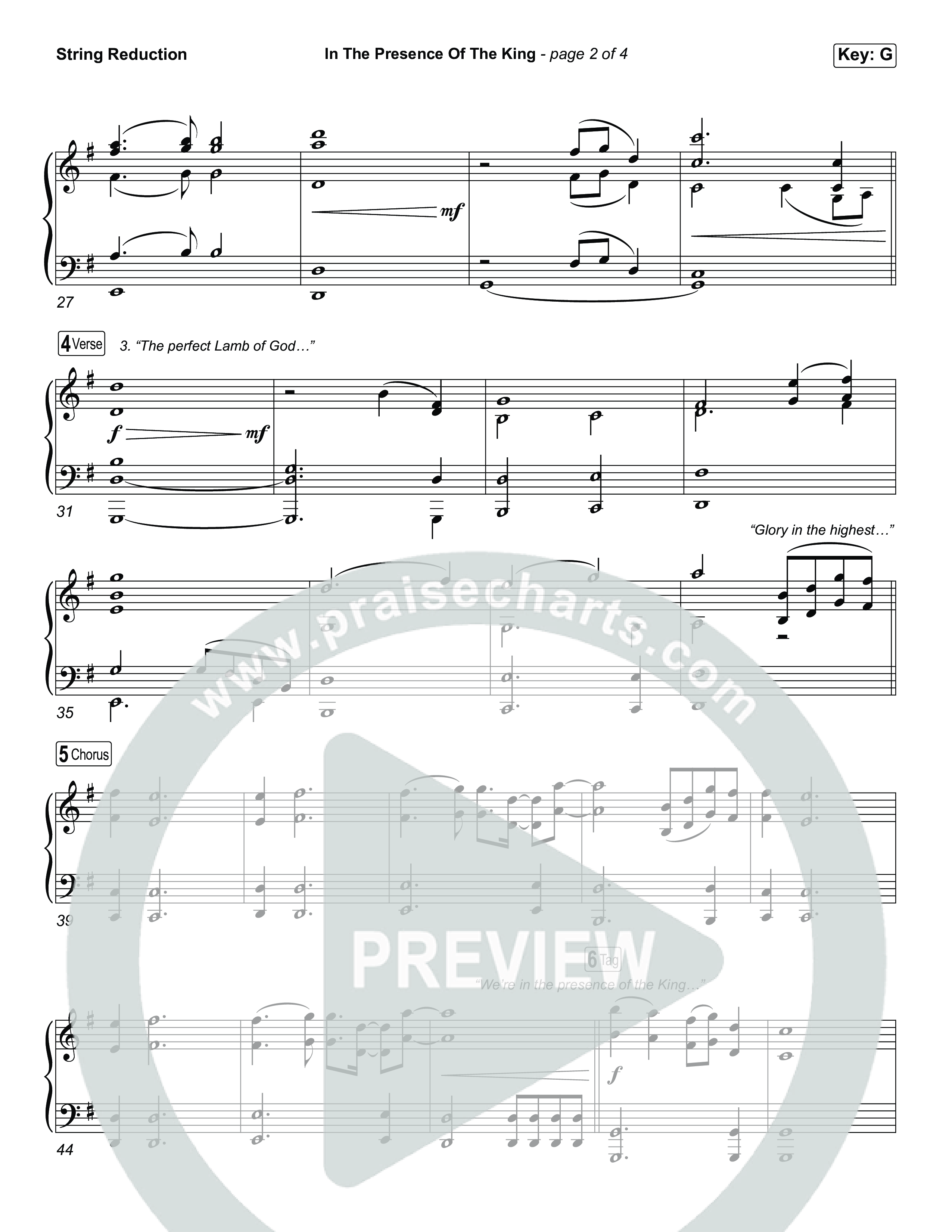 In The Presence Of The King String Reduction (Charity Gayle)