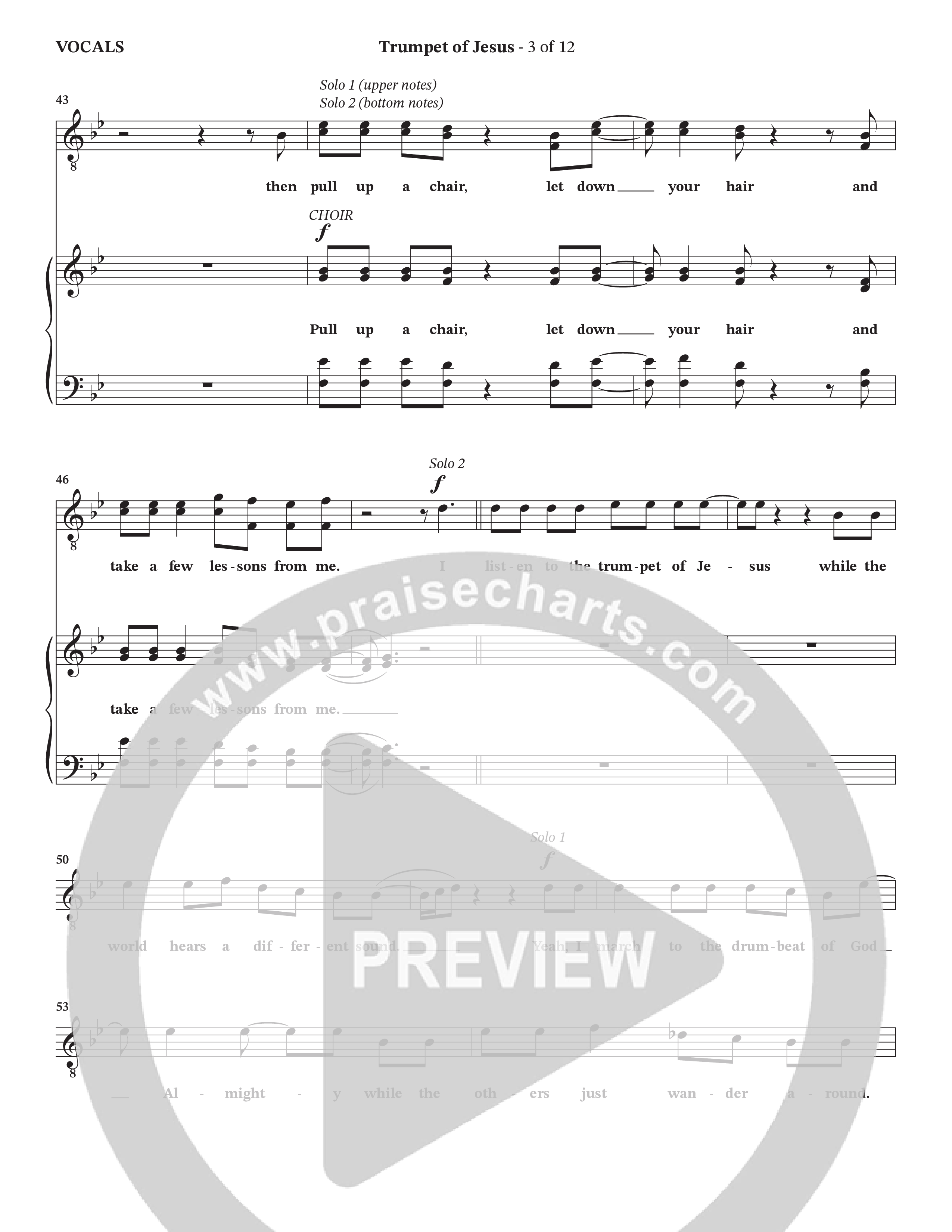 Trumpet Of Jesus (Choral Anthem SATB) Choir Sheet (Charles Billingsley / Russ Taff / Arr. Wayne Haun)