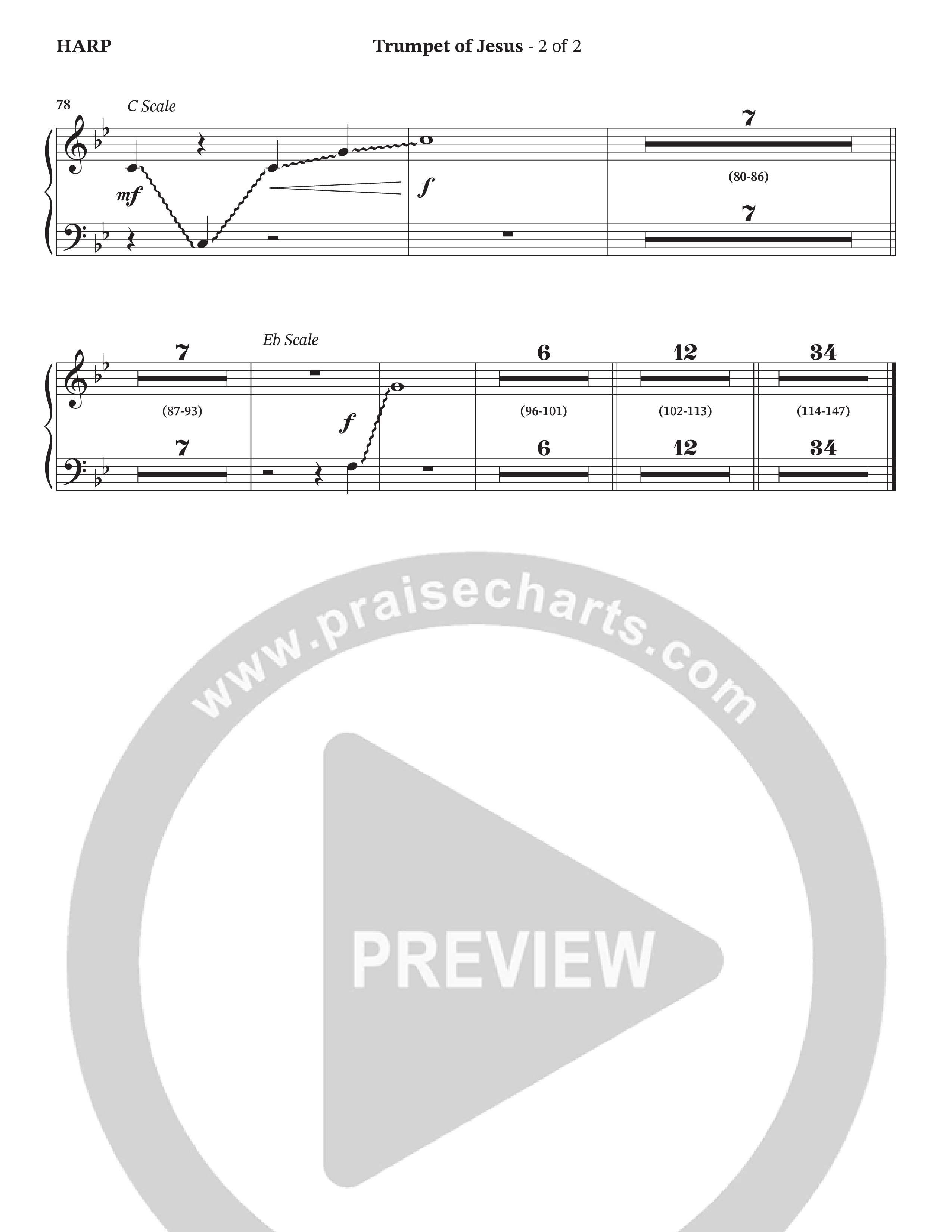Trumpet Of Jesus (Choral Anthem SATB) Harp (Charles Billingsley / Russ Taff / Arr. Wayne Haun)