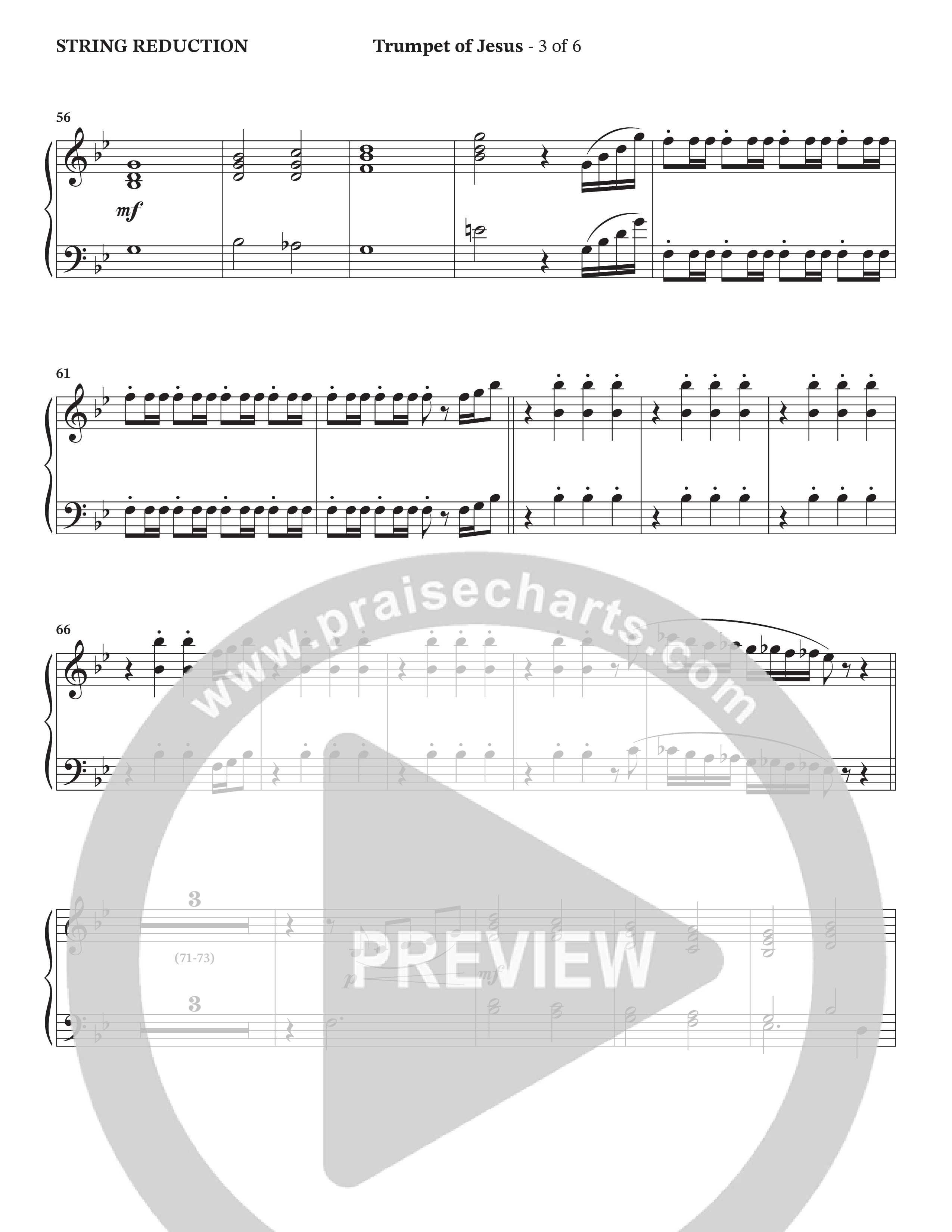 Trumpet Of Jesus (Choral Anthem SATB) String Reduction (Charles Billingsley / Russ Taff / Arr. Wayne Haun)