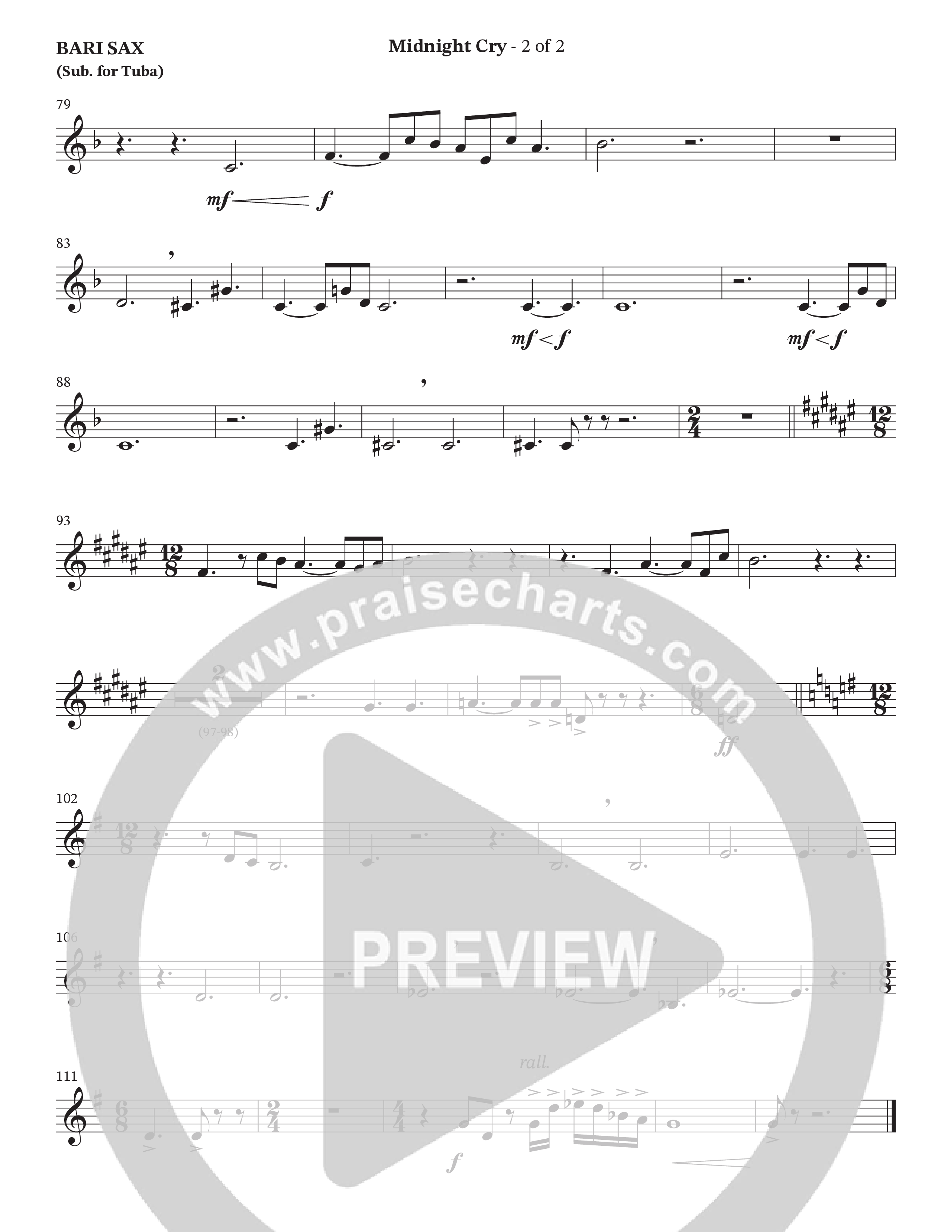 Midnight Cry (Choral Anthem SATB) Bari Sax (Charles Billingsley / Arr. Wayne Haun)