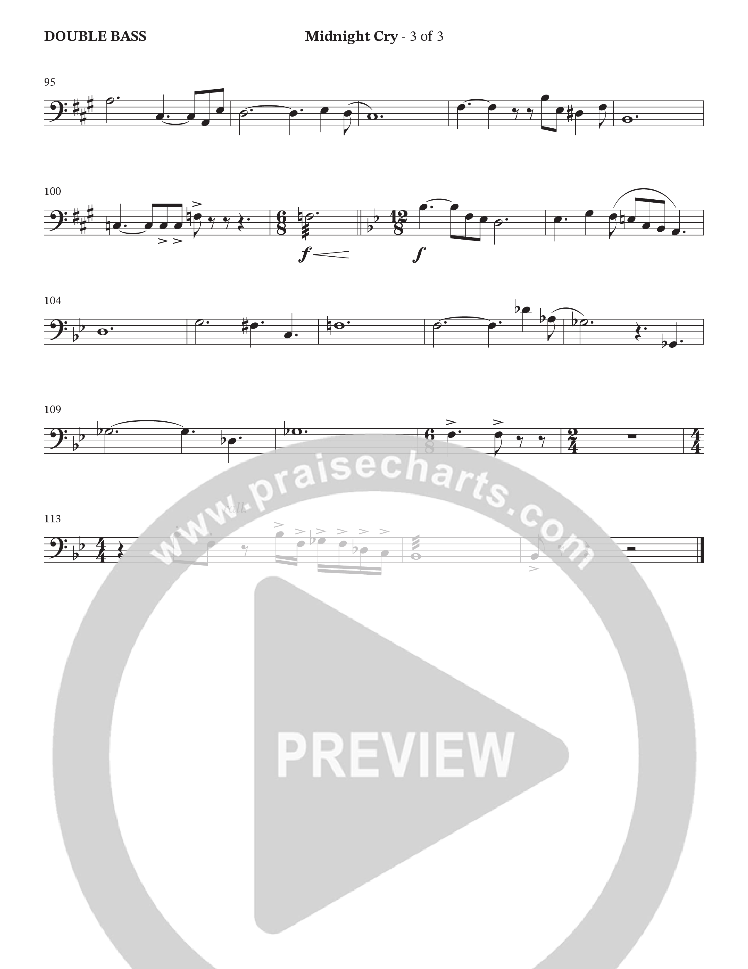 Midnight Cry (Choral Anthem SATB) Double Bass (Charles Billingsley / Arr. Wayne Haun)