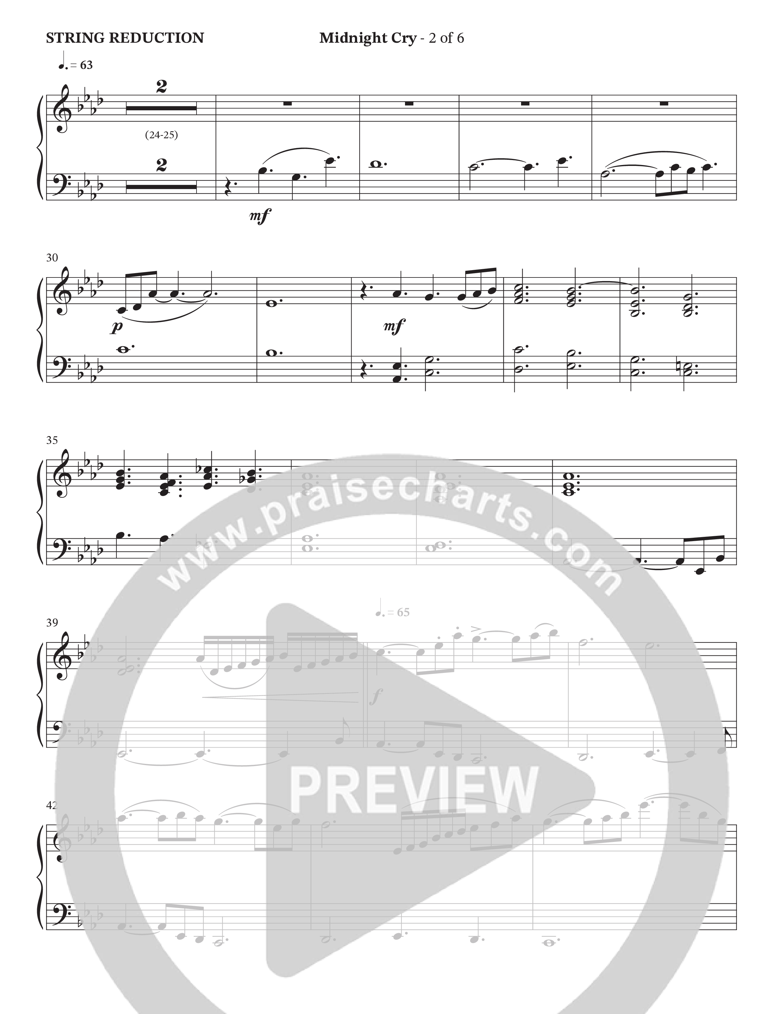 Midnight Cry (Choral Anthem SATB) String Reduction (Charles Billingsley / Arr. Wayne Haun)