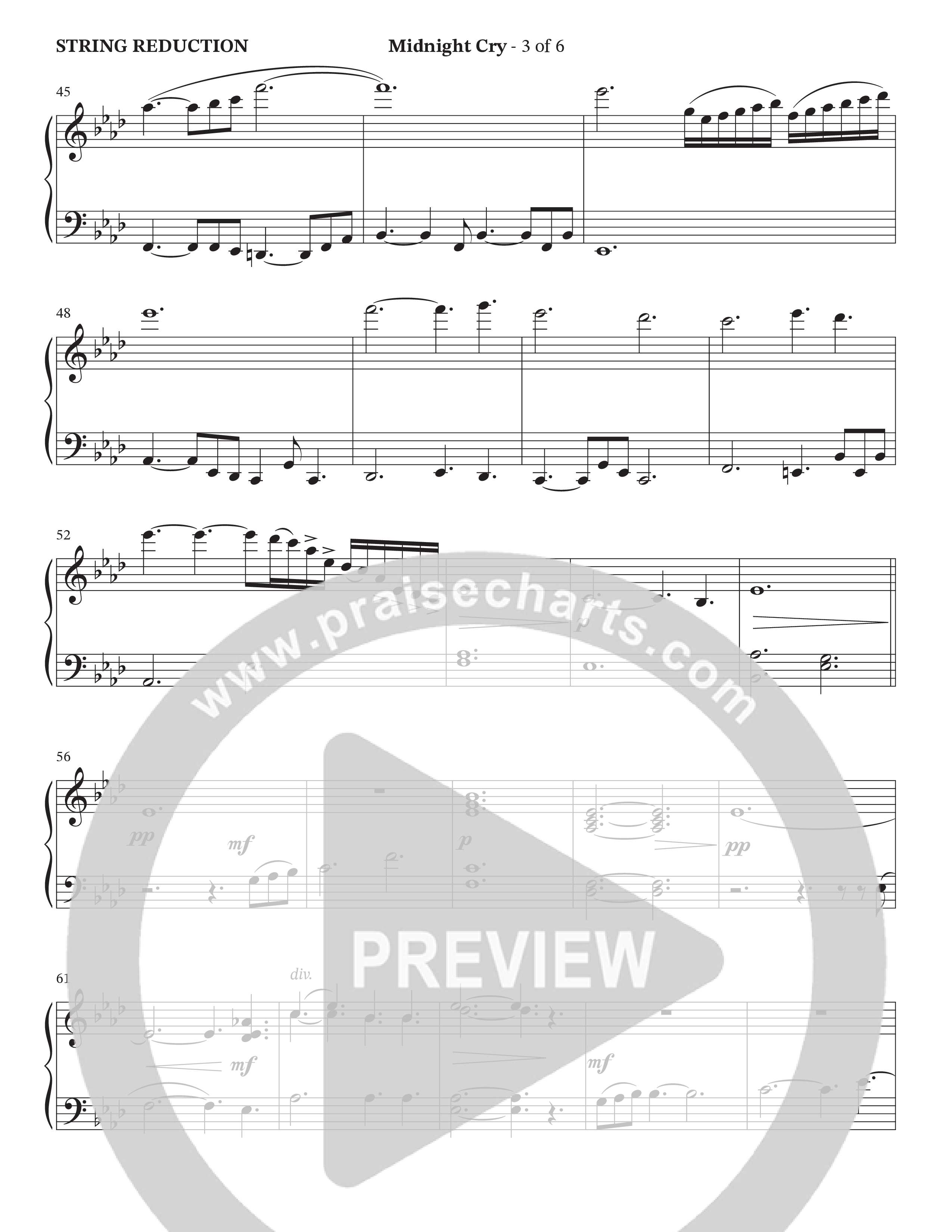 Midnight Cry (Choral Anthem SATB) String Reduction (Charles Billingsley / Arr. Wayne Haun)