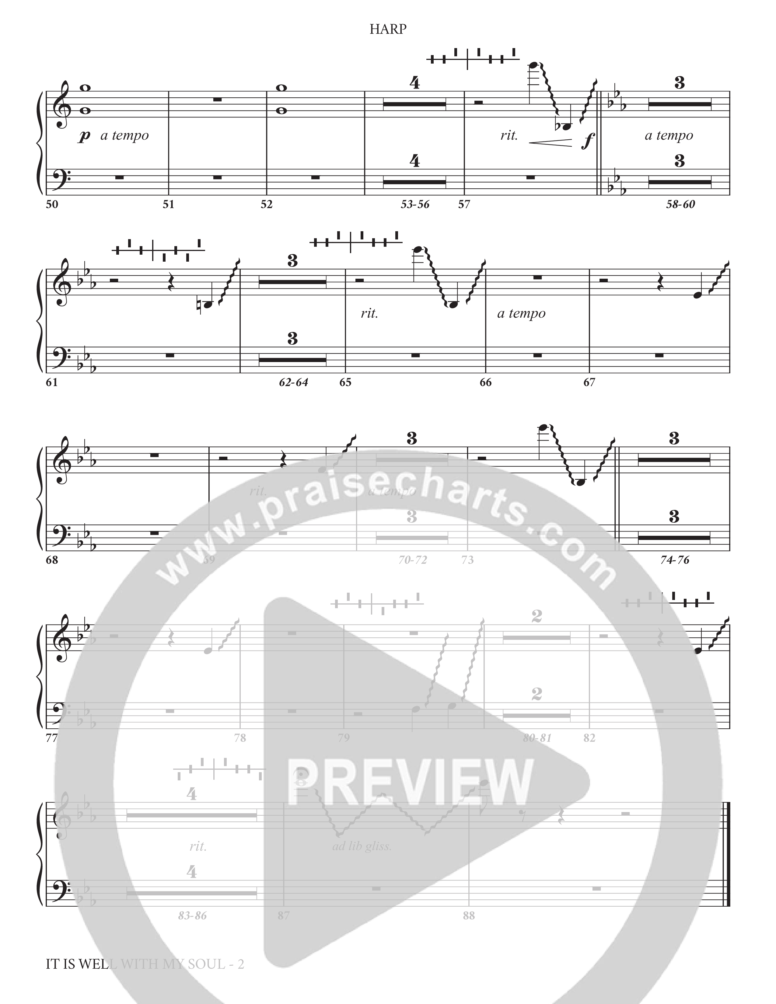 It Is Well (Choral Anthem SATB) Harp (Charles Billingsley / Arr. Adam Lancaster)