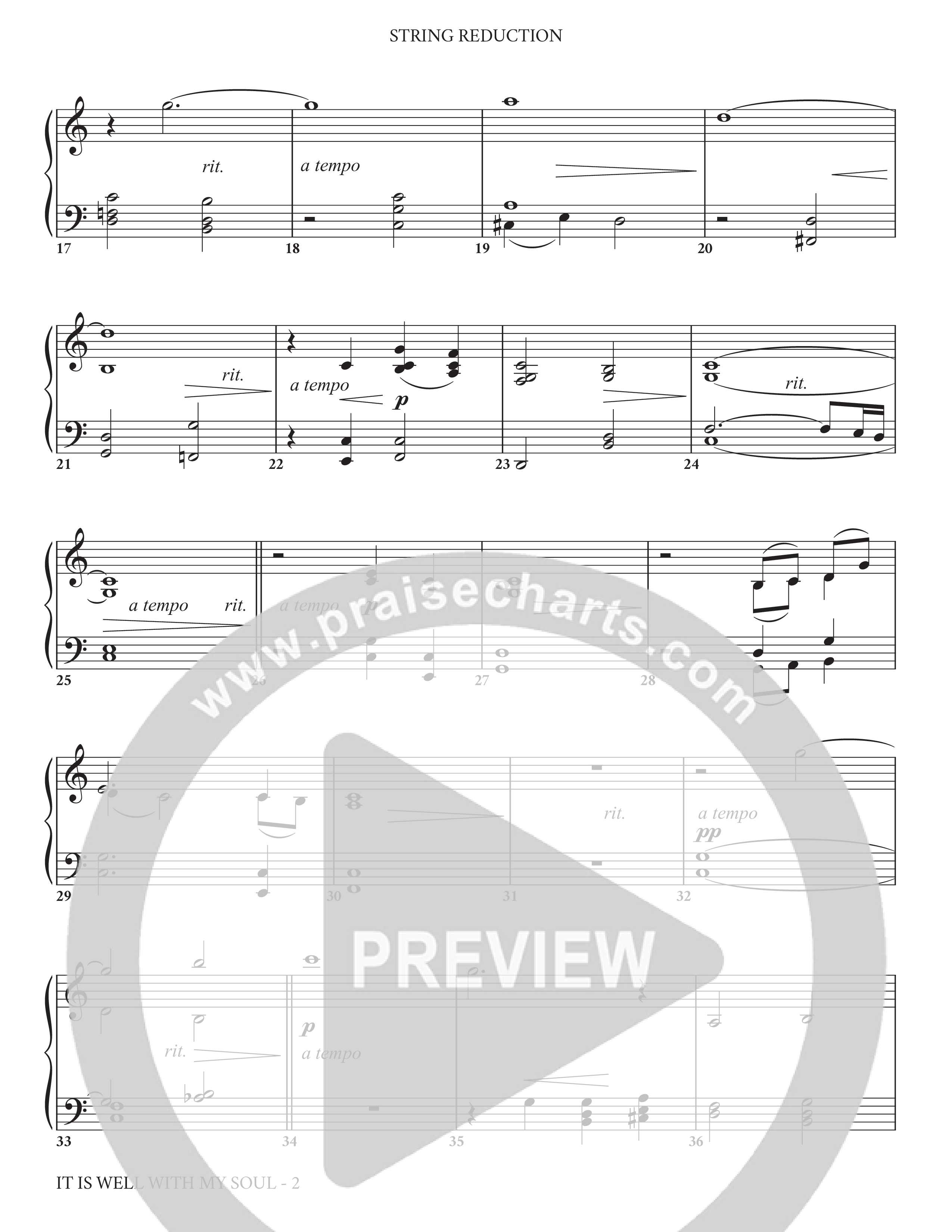 It Is Well (Choral Anthem SATB) String Reduction (Charles Billingsley / Arr. Adam Lancaster)
