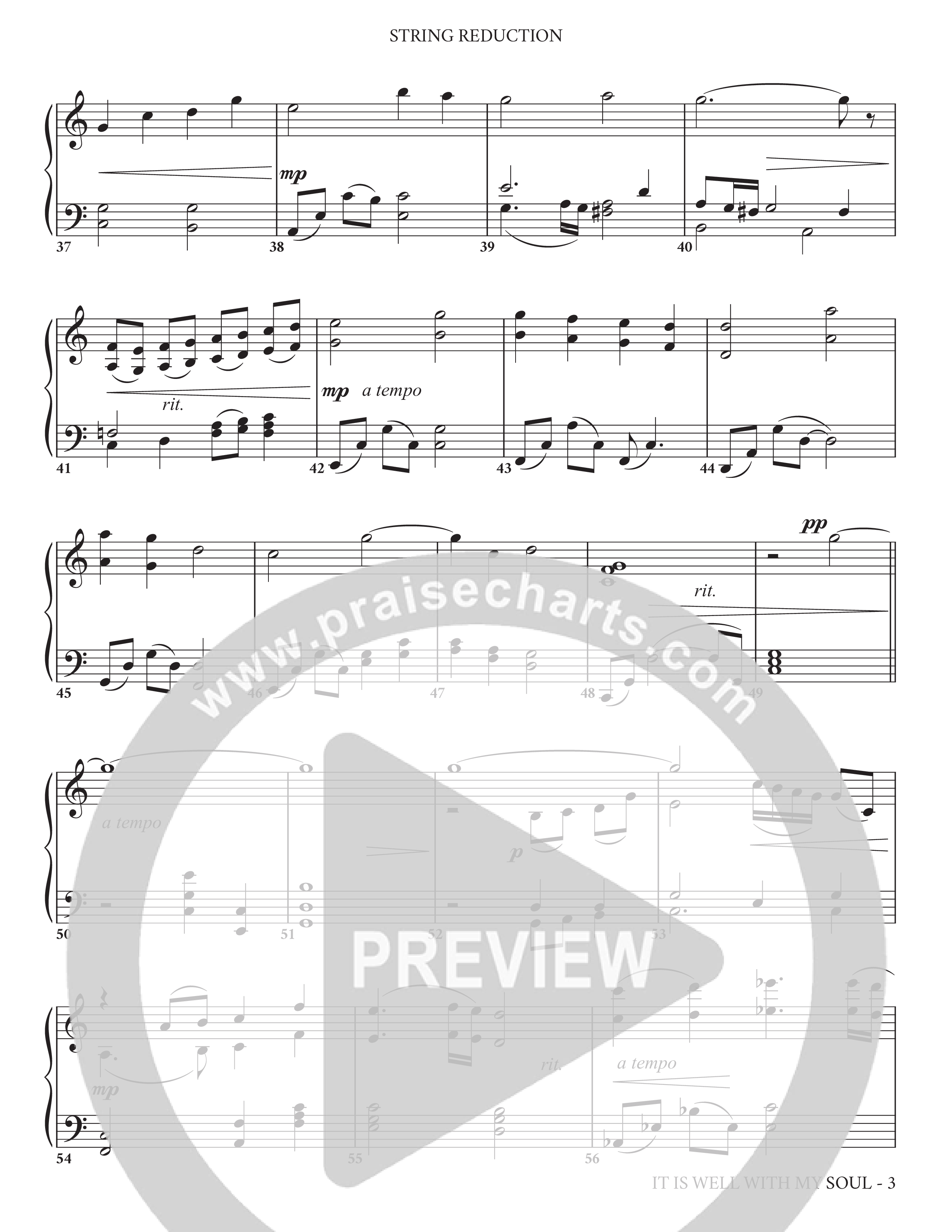 It Is Well (Choral Anthem SATB) String Reduction (Charles Billingsley / Arr. Adam Lancaster)