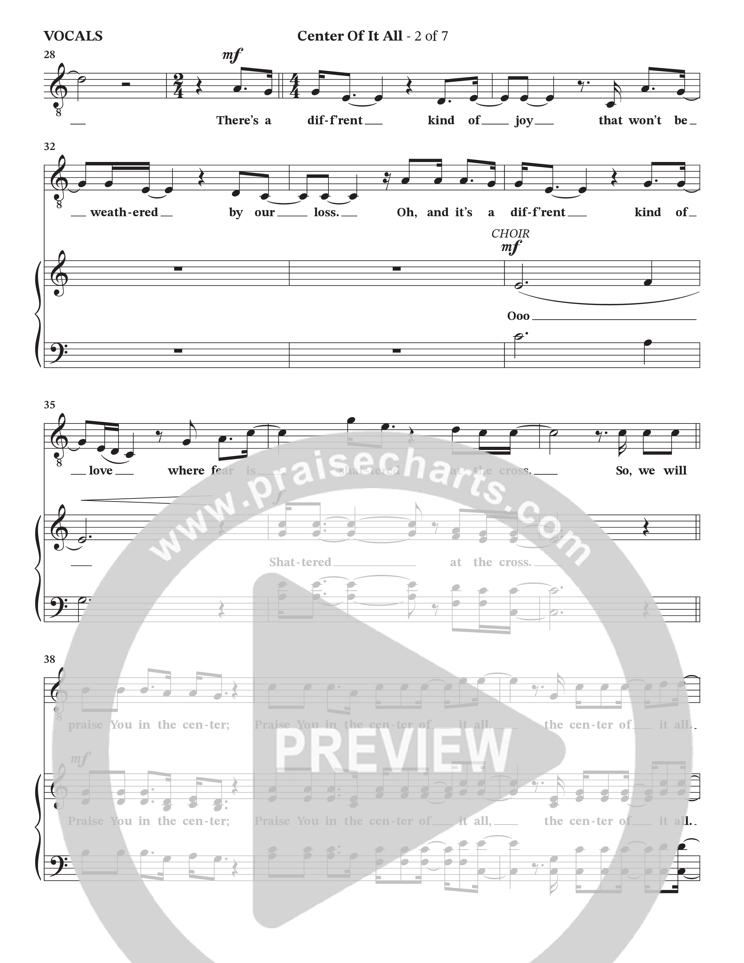 Center Of It All (Choral Anthem SATB) Choir Sheet (Charles Billingsley / Arr. Wayne Haun)