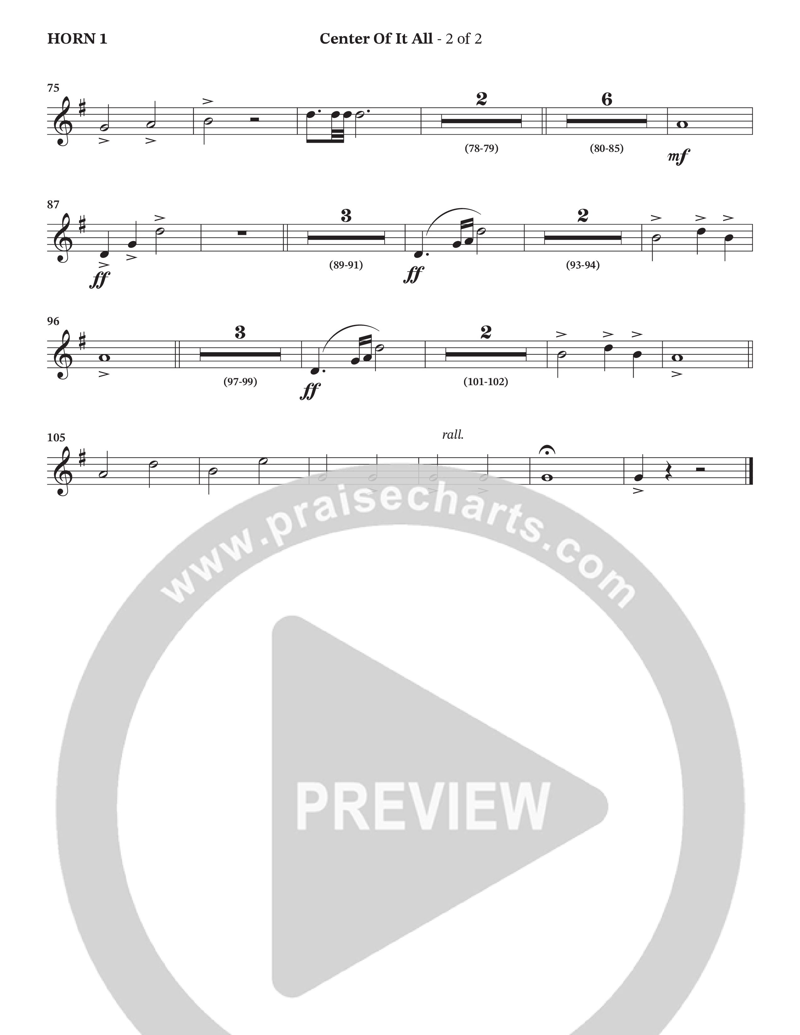 Center Of It All (Choral Anthem SATB) Brass Pack (Charles Billingsley / Arr. Wayne Haun)