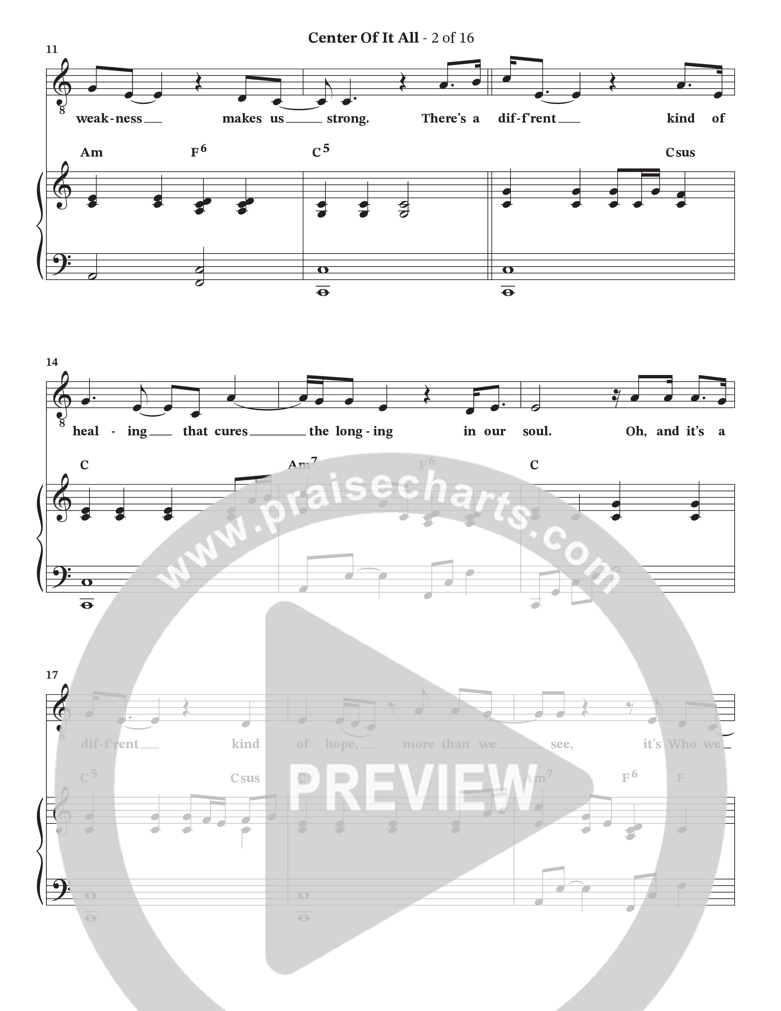 Center Of It All (Choral Anthem SATB) Piano/Vocal (SATB) (Charles Billingsley / Arr. Wayne Haun)
