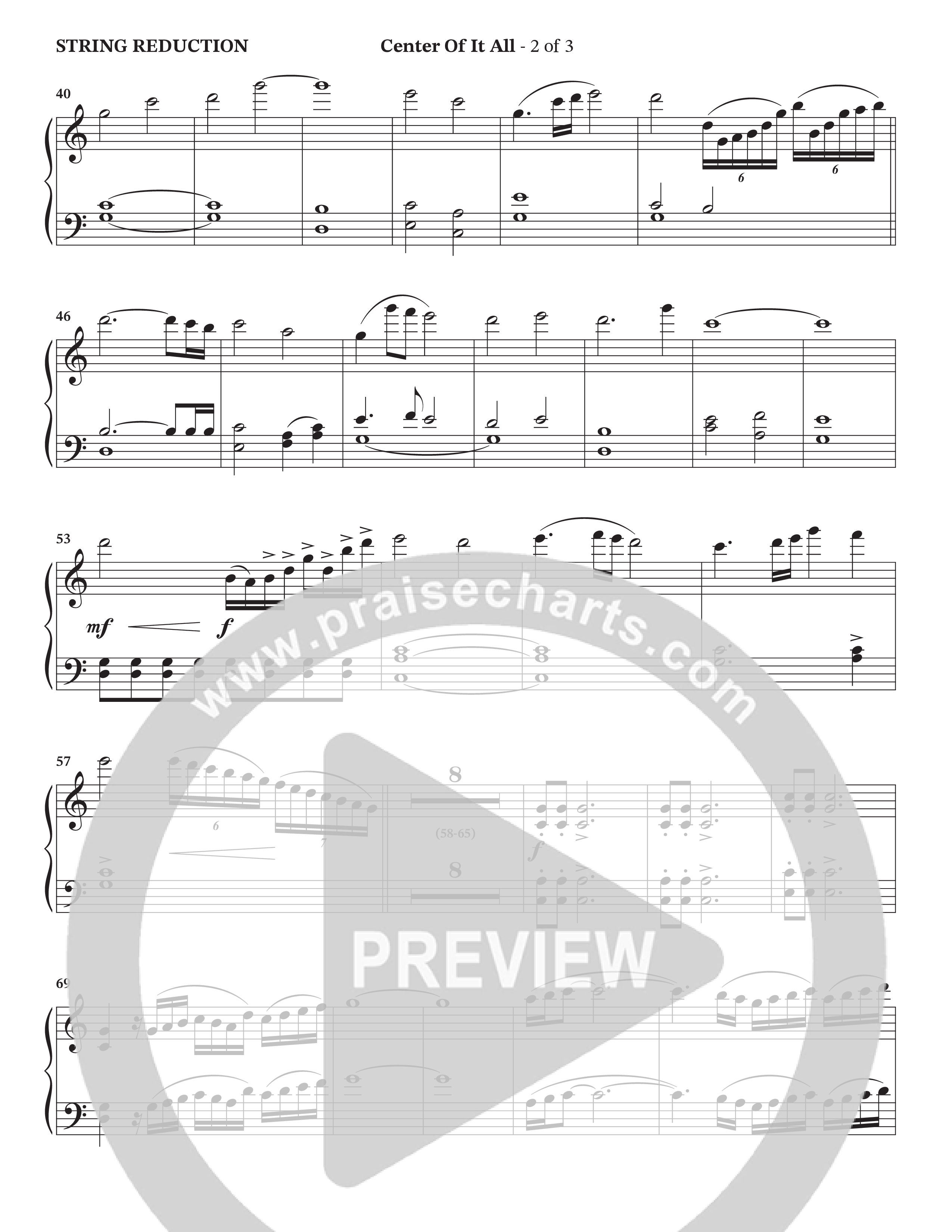 Center Of It All (Choral Anthem SATB) String Reduction (Charles Billingsley / Arr. Wayne Haun)