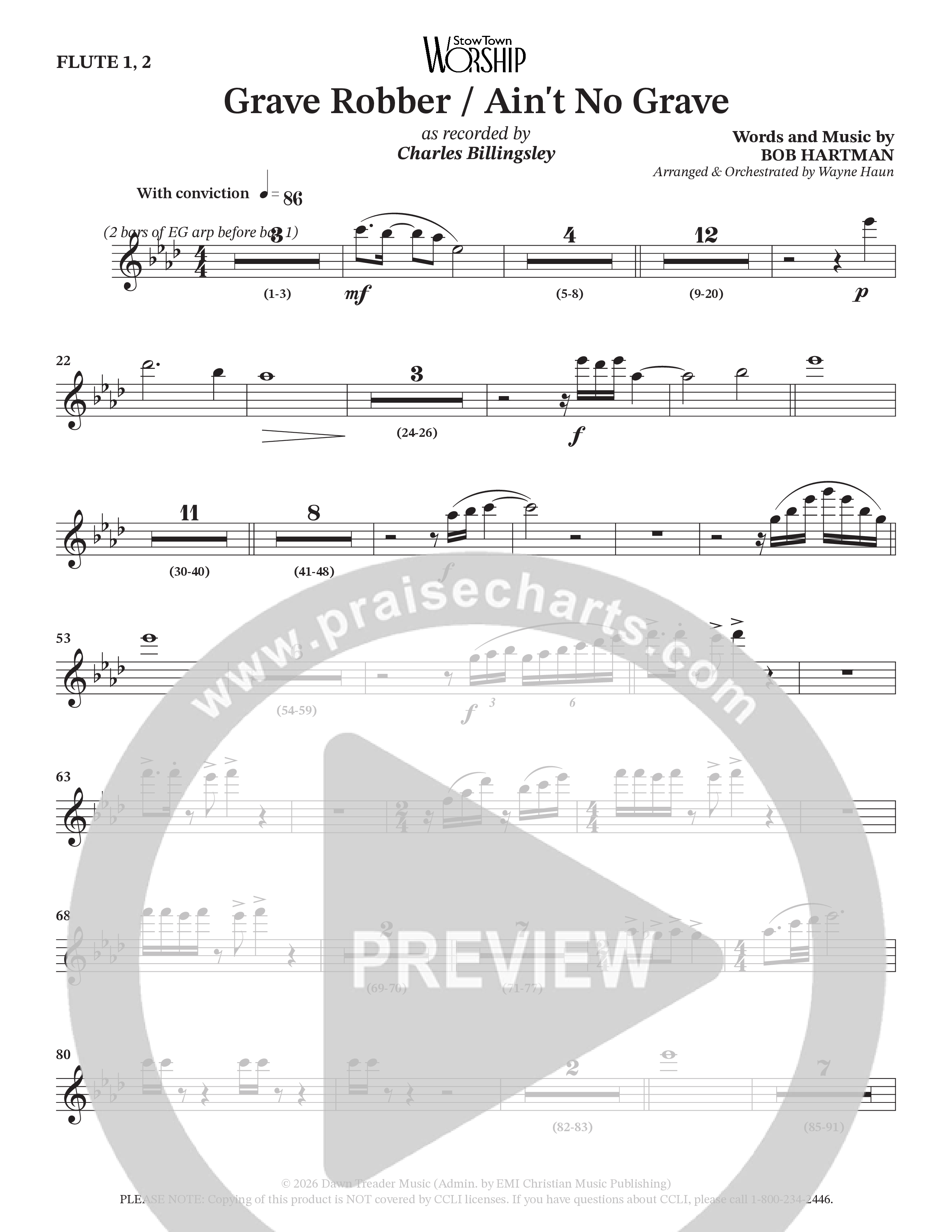 Grave Robber / Ain't No Grave (Choral Anthem SATB) Wind Pack (Charles Billingsley / Arr. Wayne Haun)