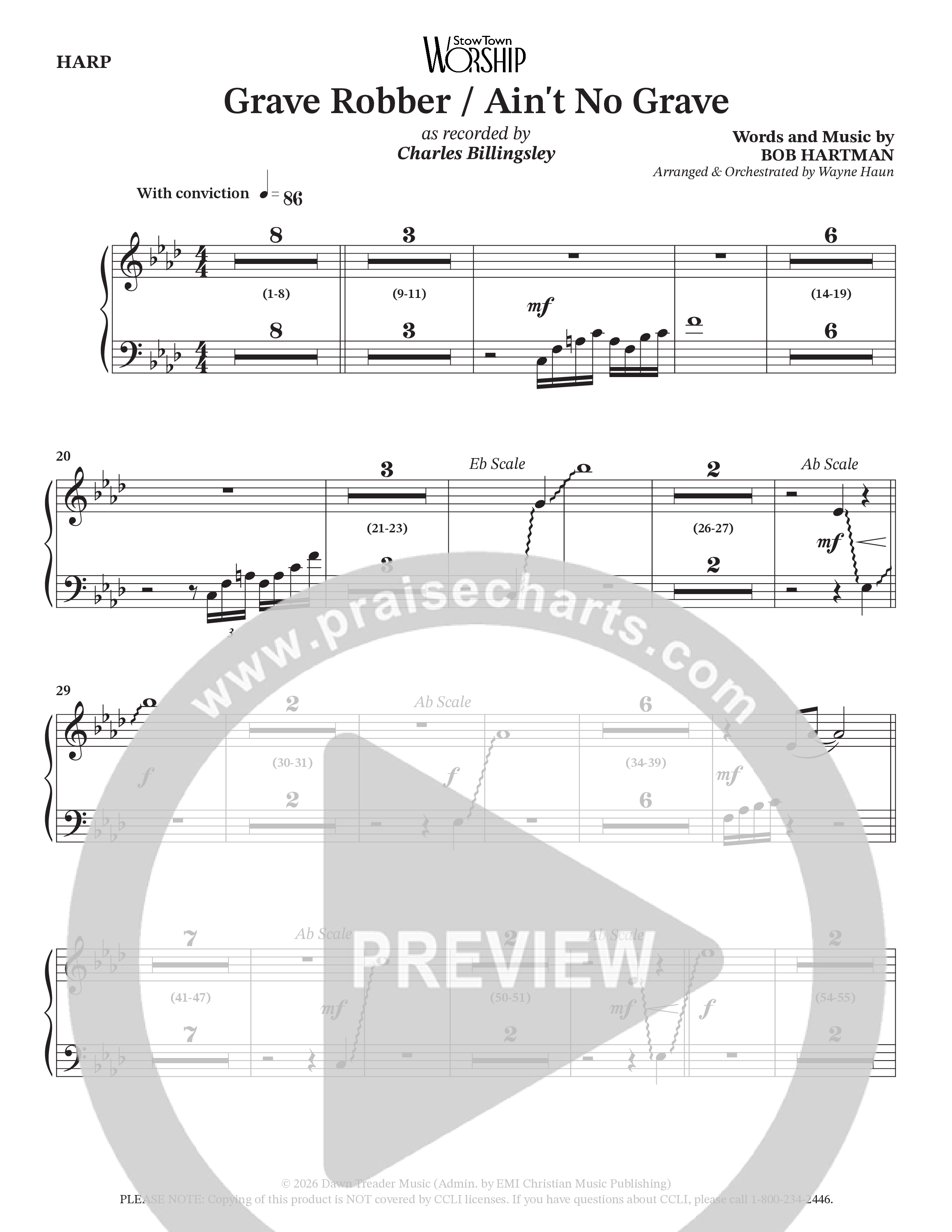 Grave Robber / Ain't No Grave (Choral Anthem SATB) Harp (Charles Billingsley / Arr. Wayne Haun)