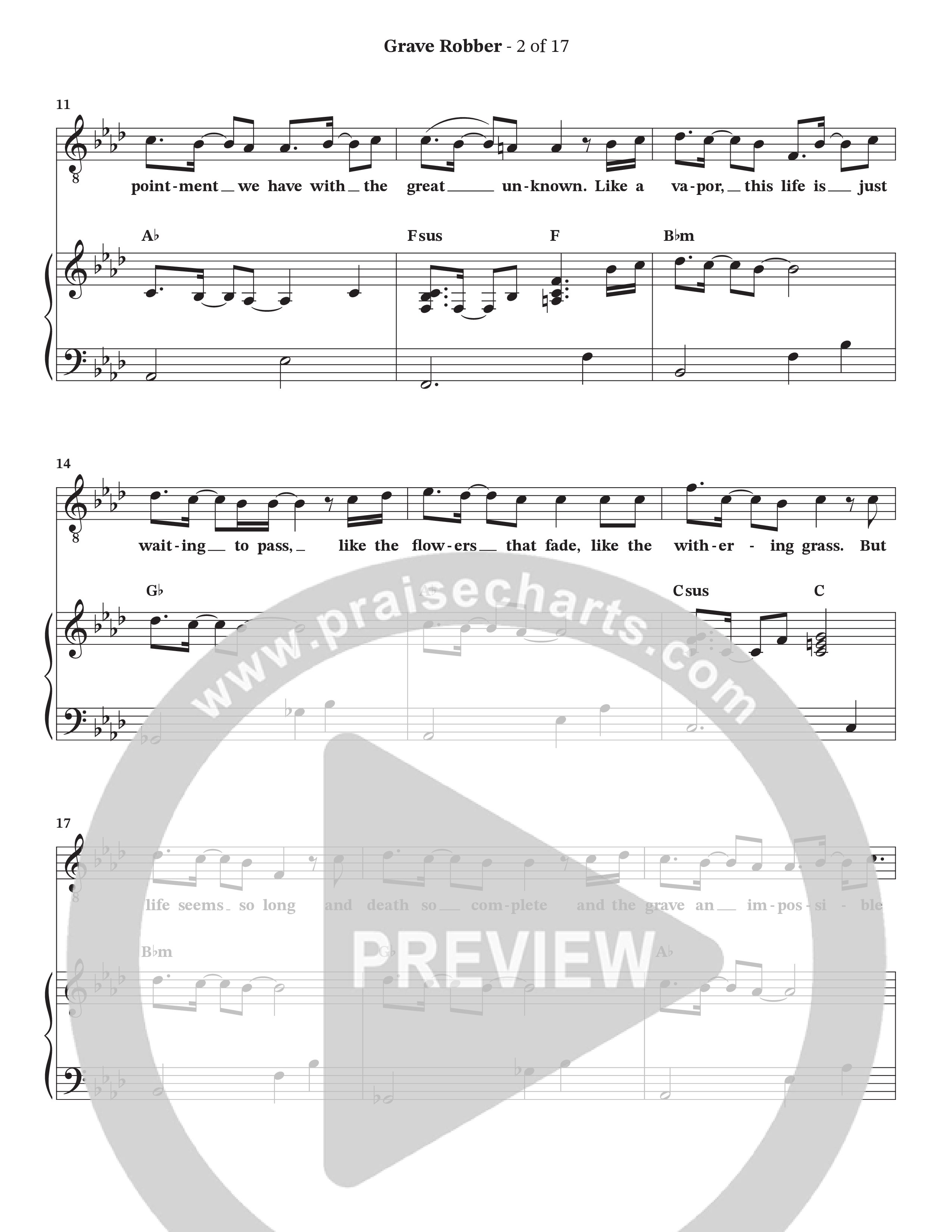 Grave Robber / Ain't No Grave (Choral Anthem SATB) Orchestration (Charles Billingsley / Arr. Wayne Haun)