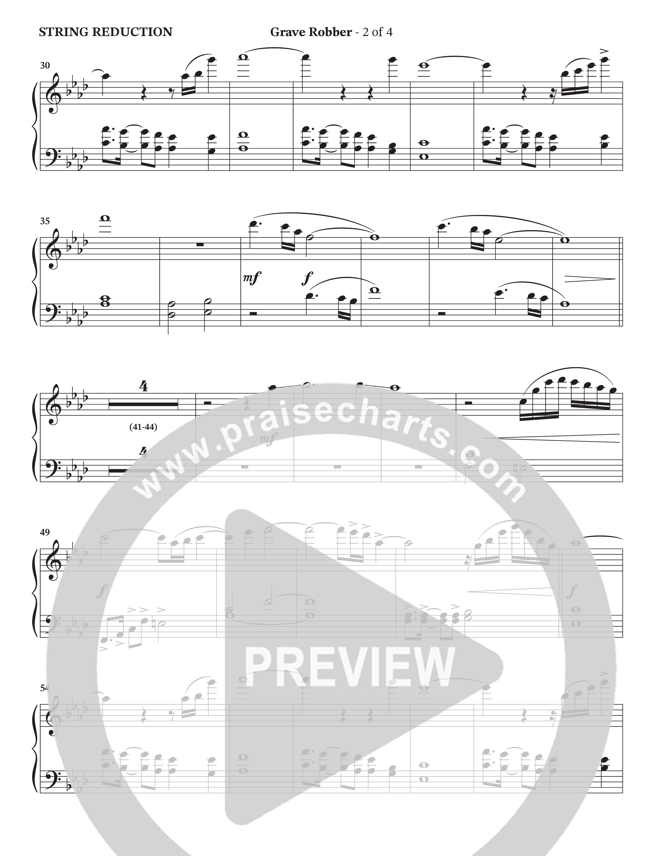 Grave Robber / Ain't No Grave (Choral Anthem SATB) String Reduction (Charles Billingsley / Arr. Wayne Haun)