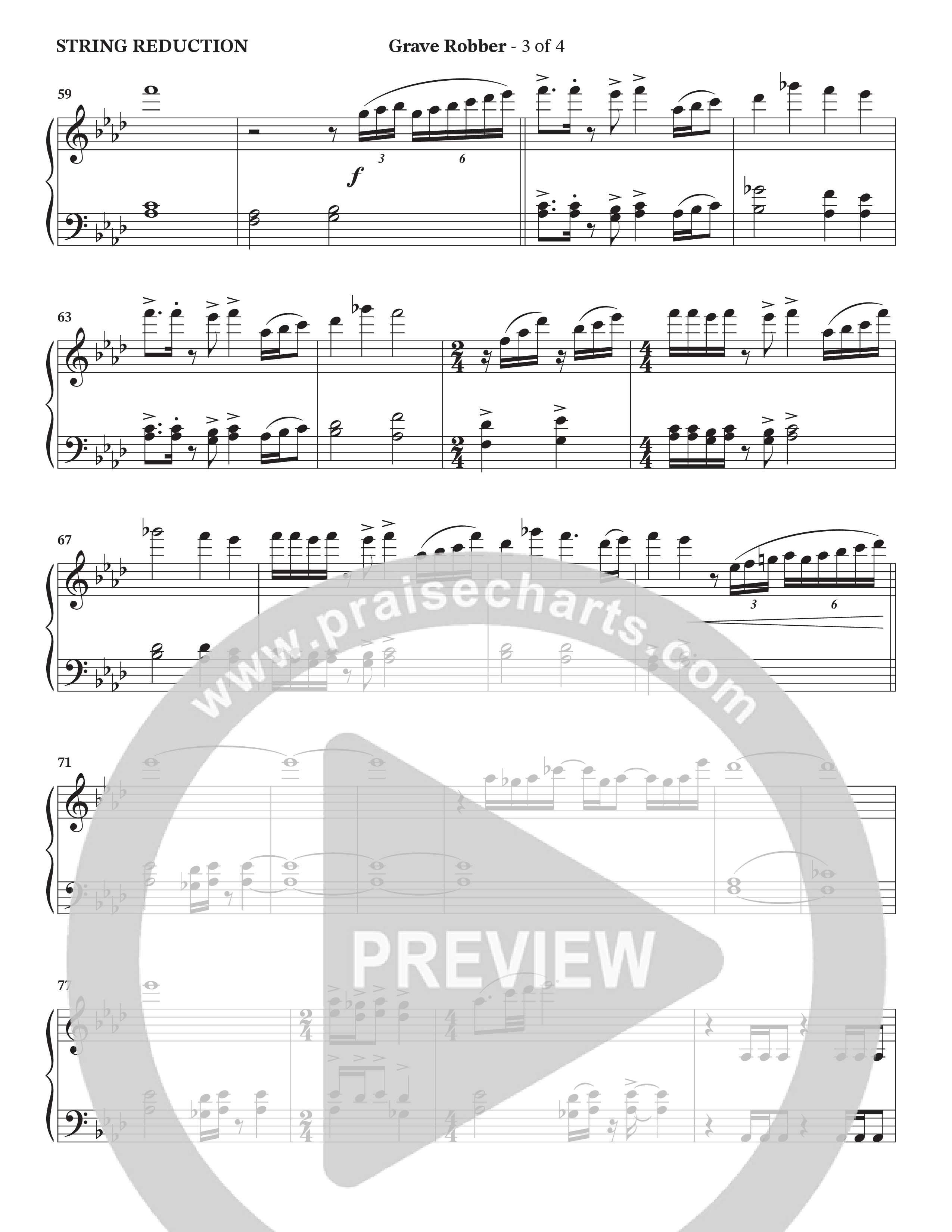 Grave Robber / Ain't No Grave (Choral Anthem SATB) String Reduction (Charles Billingsley / Arr. Wayne Haun)