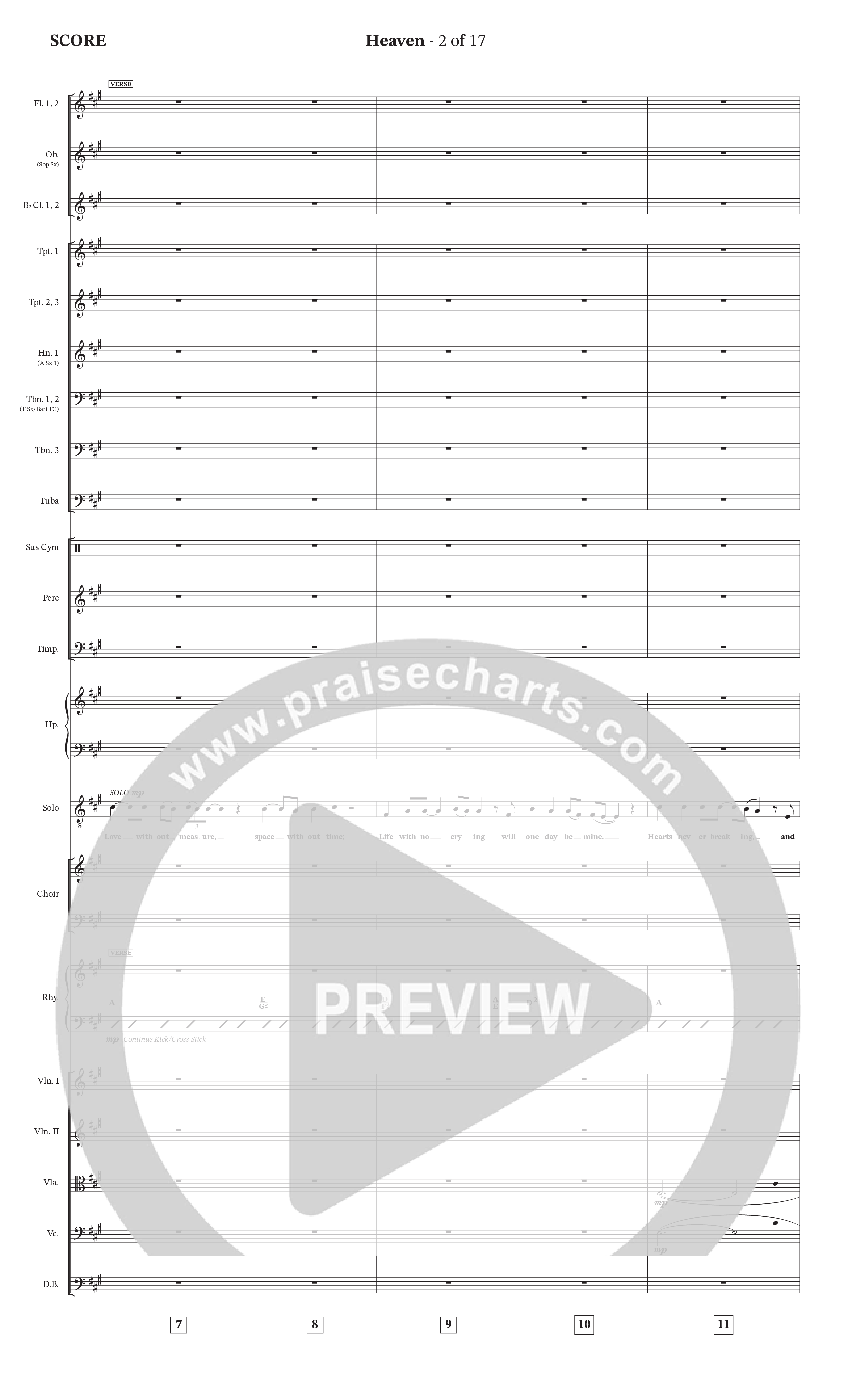 Heaven (Choral Anthem SATB) Orchestration (Charles Billingsley / Arr. Bradley Knight / Orch. Wayne Haun)