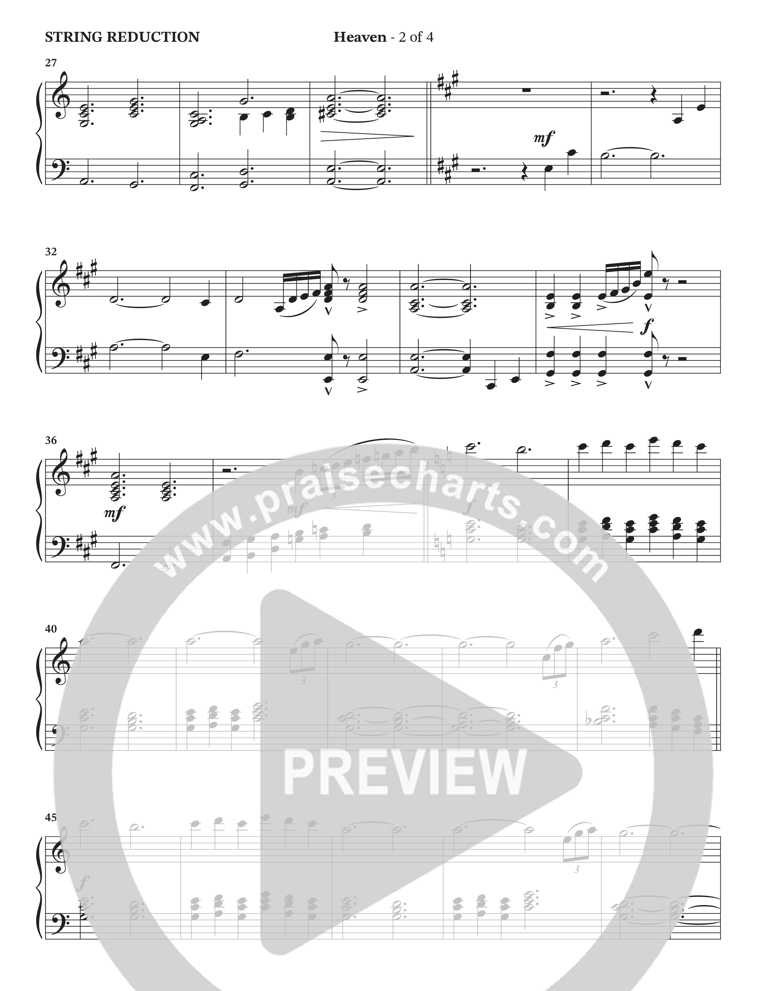 Heaven (Choral Anthem SATB) String Reduction (Charles Billingsley / Arr. Bradley Knight / Orch. Wayne Haun)