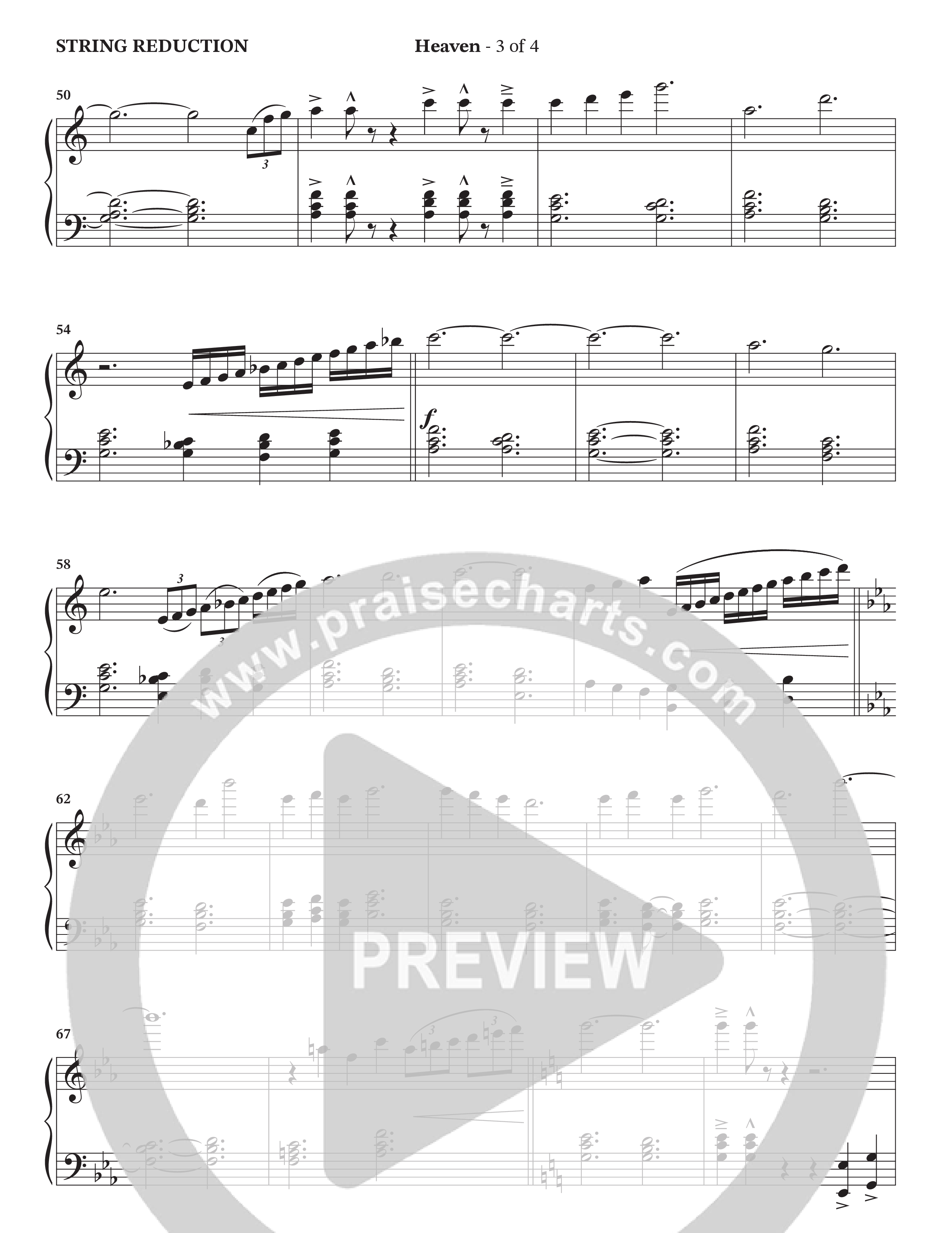 Heaven (Choral Anthem SATB) String Reduction (Charles Billingsley / Arr. Bradley Knight / Orch. Wayne Haun)