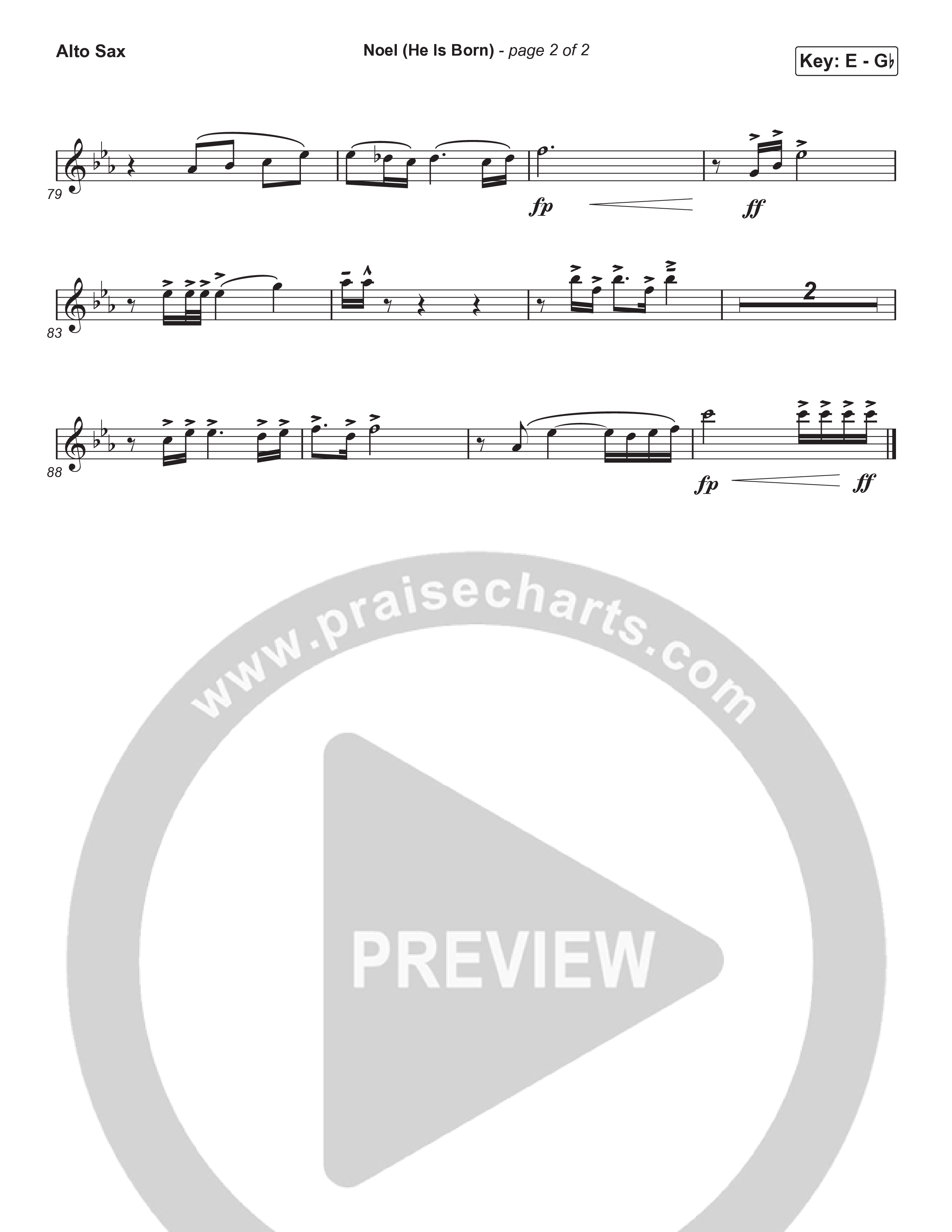 Noel (He Is Born) (Choral Anthem SATB) Sax Pack (Tommee Profitt / Stanaj / Arr. Luke Gambill)