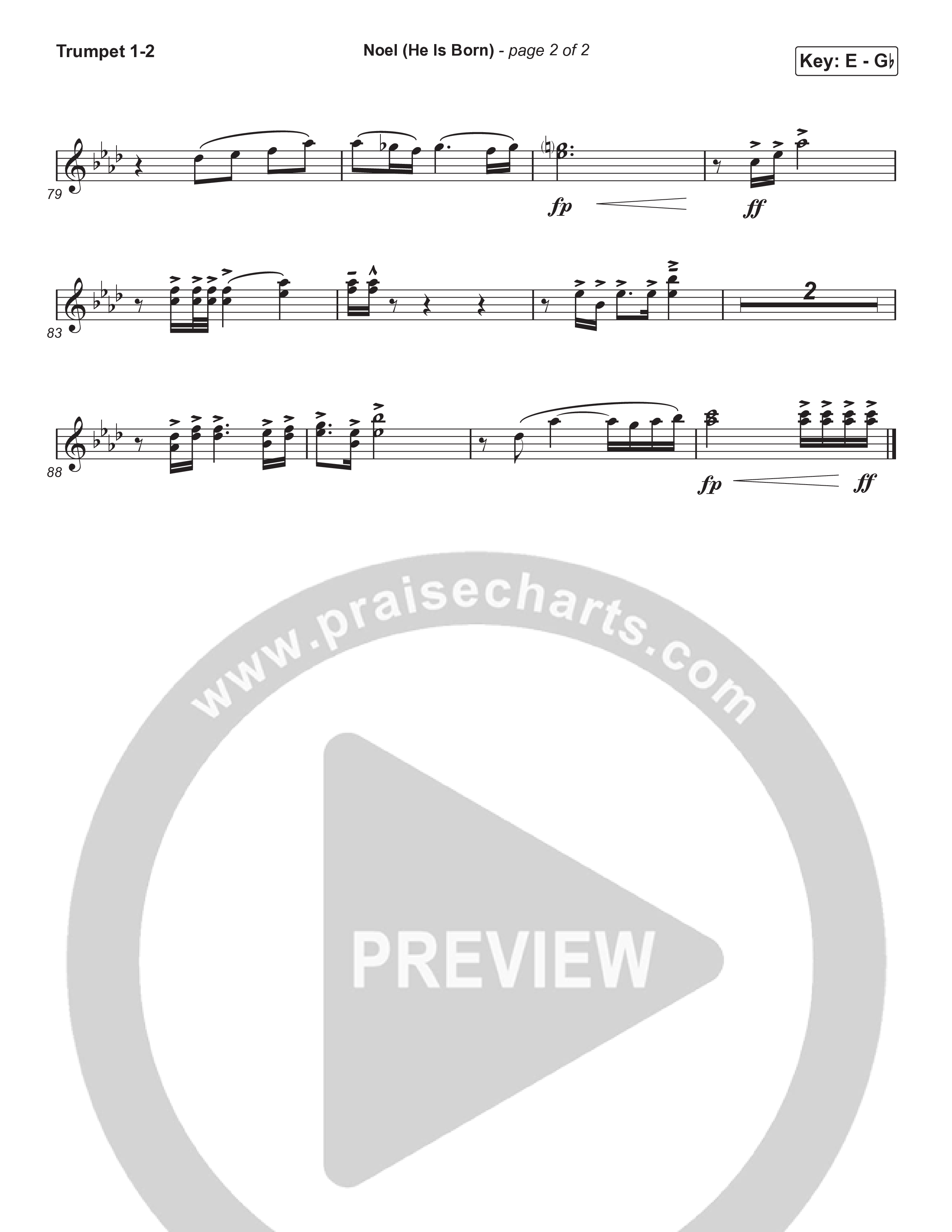 Noel (He Is Born) (Choral Anthem SATB) Brass Pack (Tommee Profitt / Stanaj / Arr. Luke Gambill)