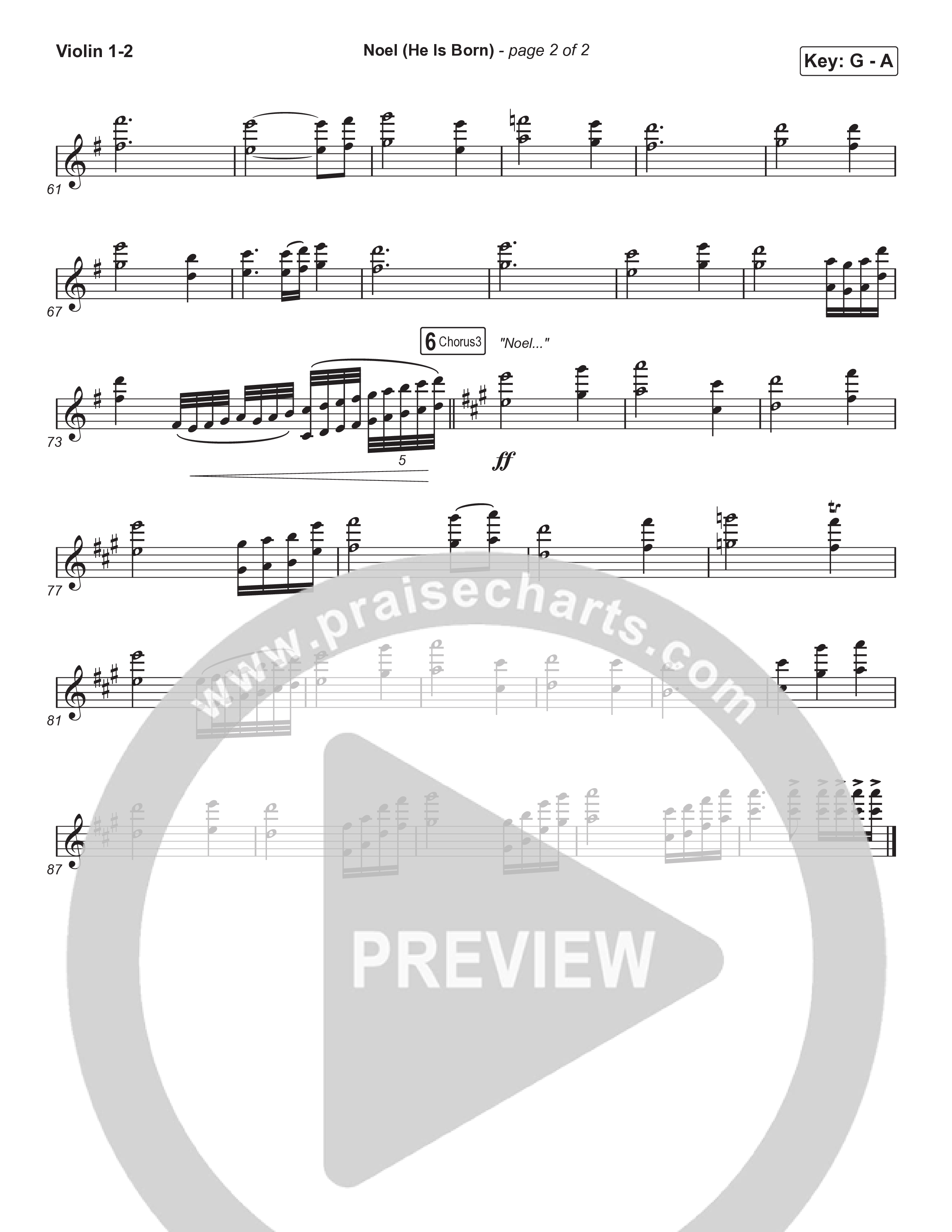 Noel (He Is Born) (Worship Choir/SAB) String Pack (Tommee Profitt / Stanaj / Arr. Luke Gambill)