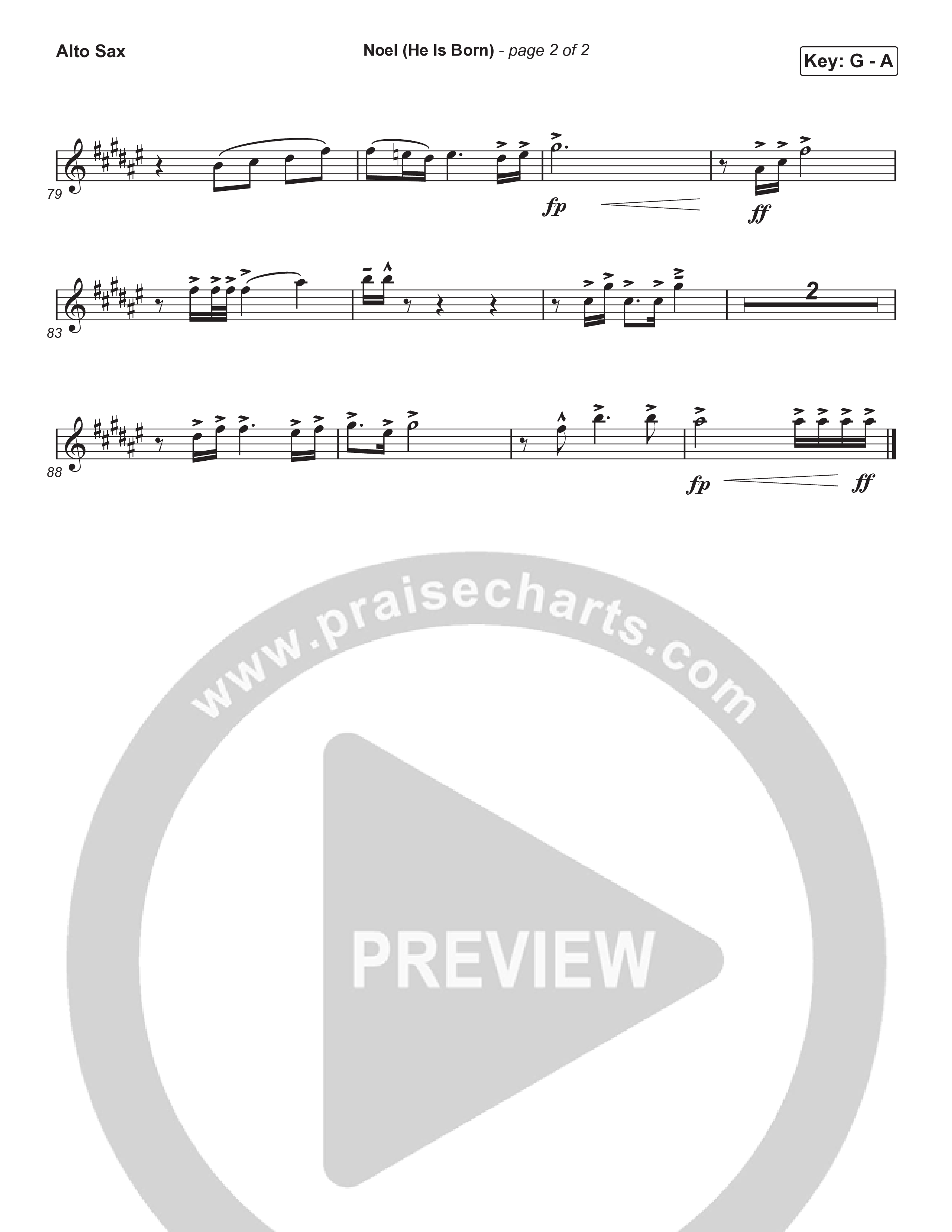 Noel (He Is Born) (Sing It Now) Sax Pack (Tommee Profitt / Stanaj / Arr. Luke Gambill)